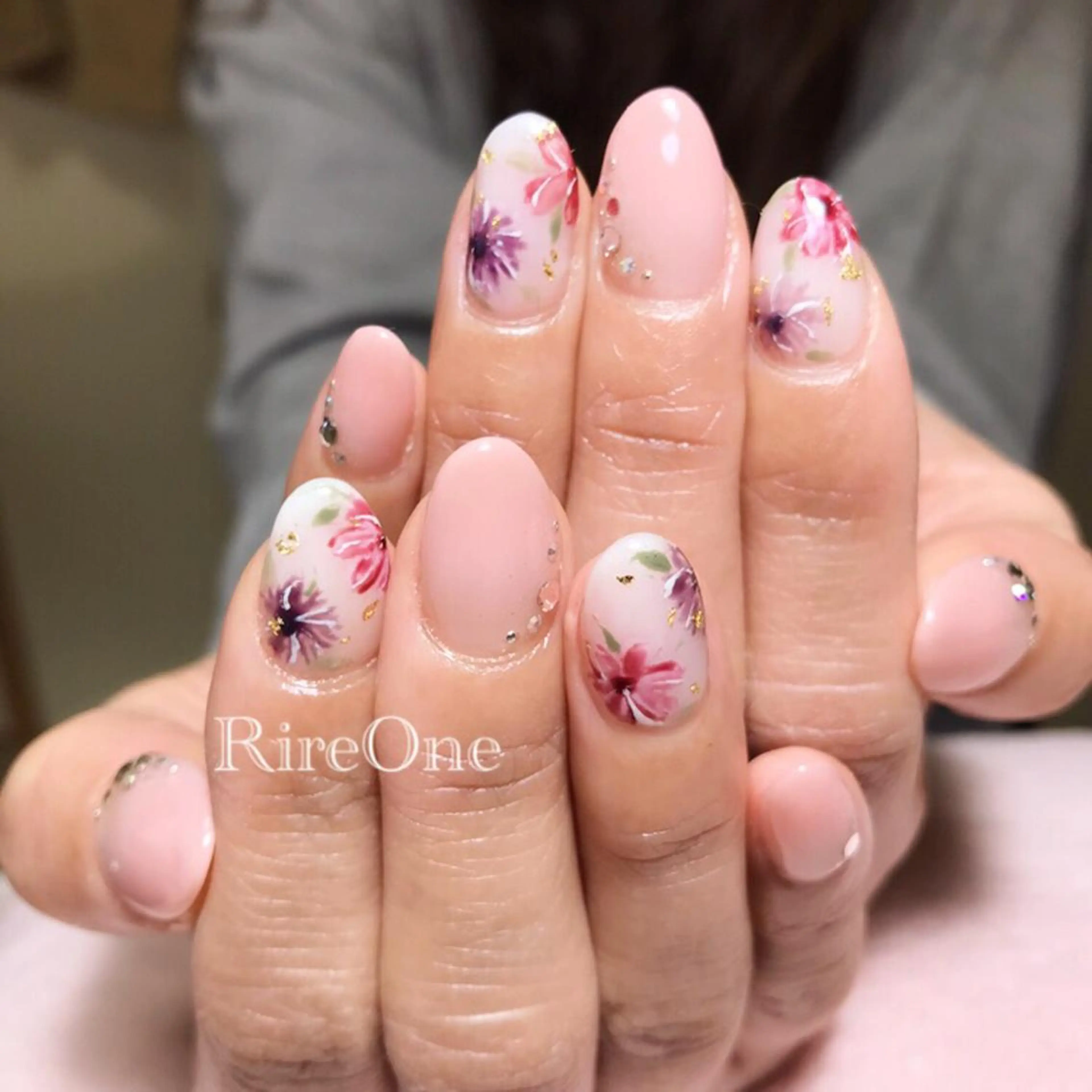ネイル フラワーネイル RireOne ~リルワン~のネイルデザイン