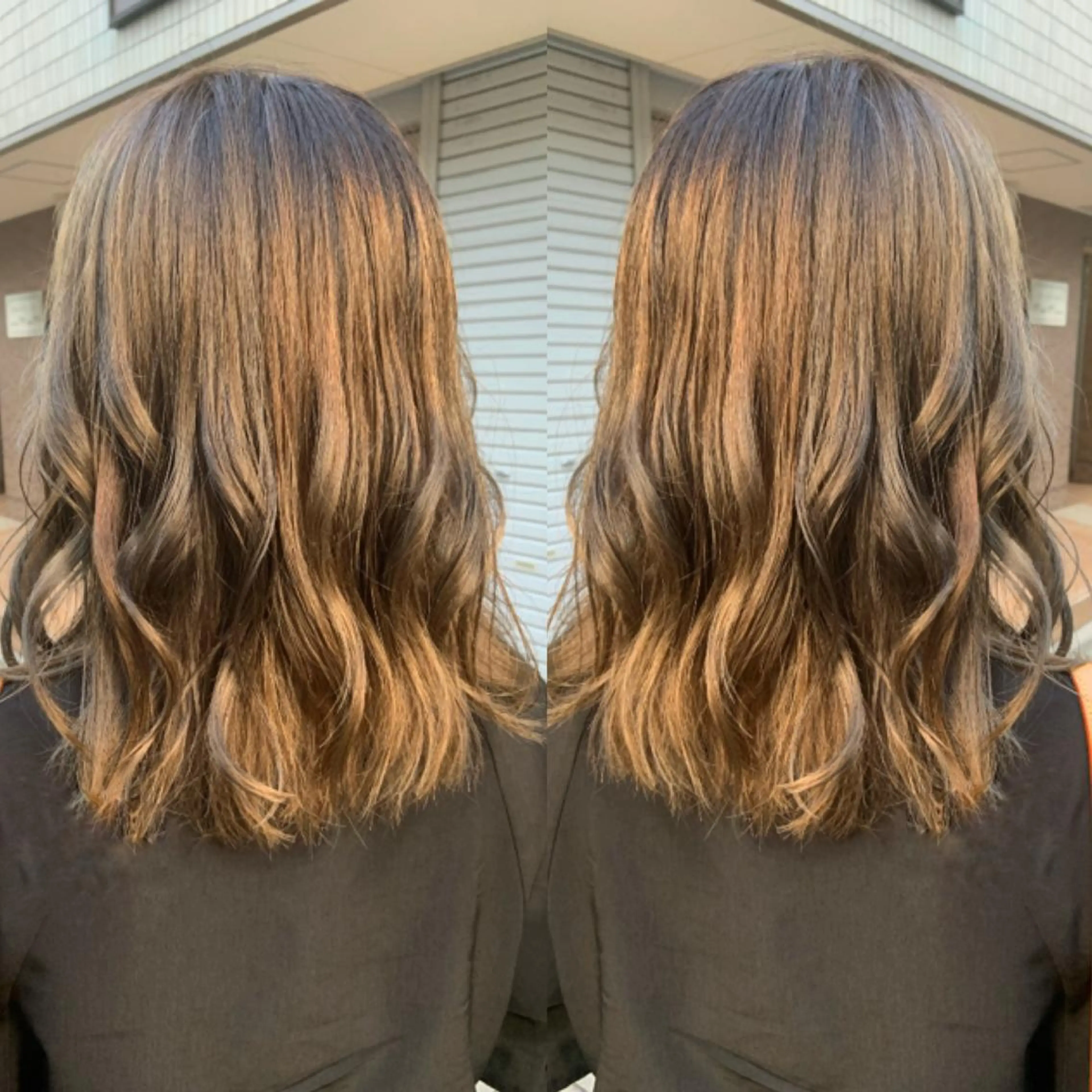 ミディアム カラー ヘアアレンジ ベージュカラー ミルクティーベージュ rita atelier 【リタ】所属・韓国hair🦋 Nanaのヘアスタイル