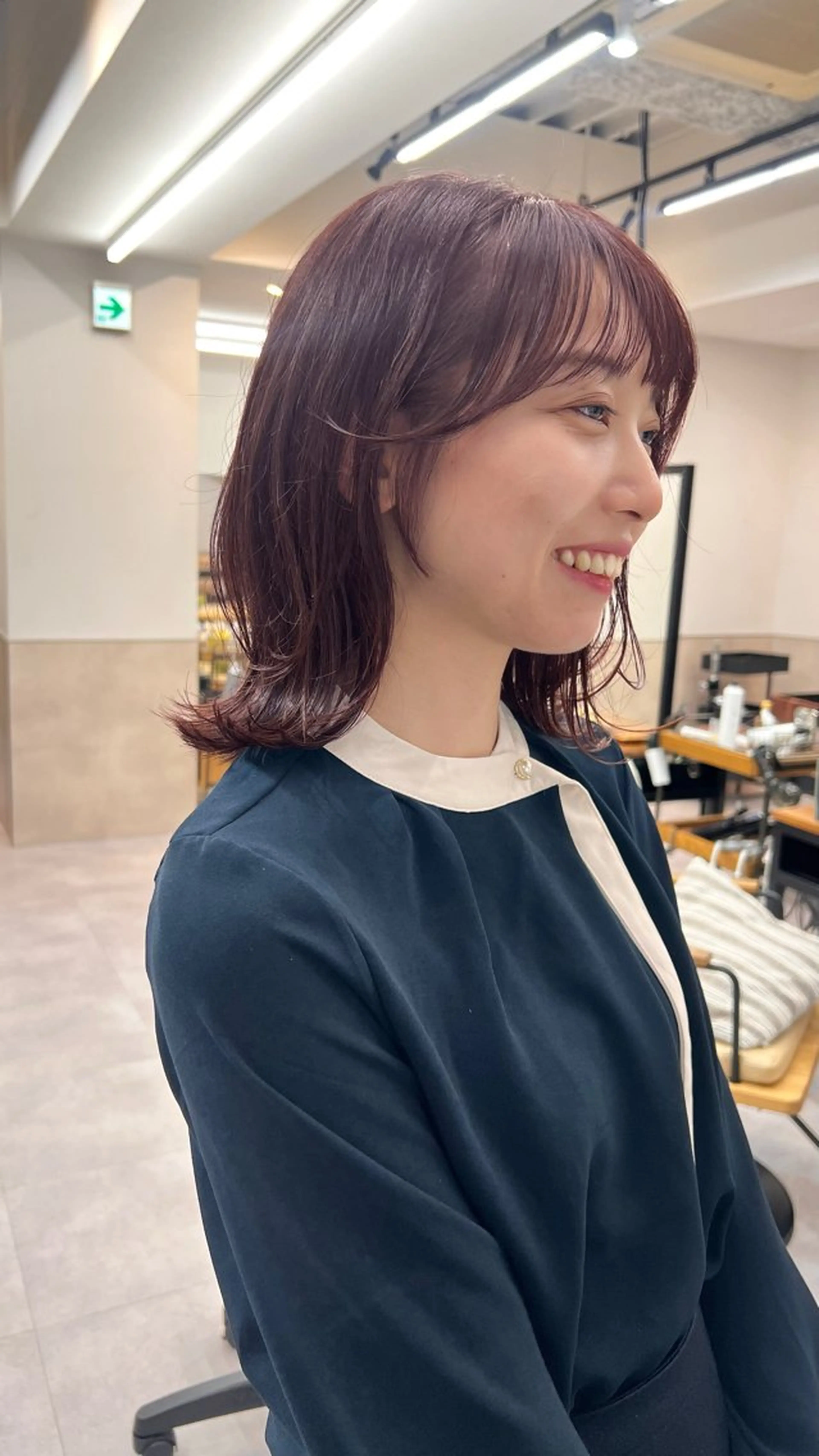 ミディアム レイヤーカット 銀座/カット /カラー✨️こうたのヘアスタイル