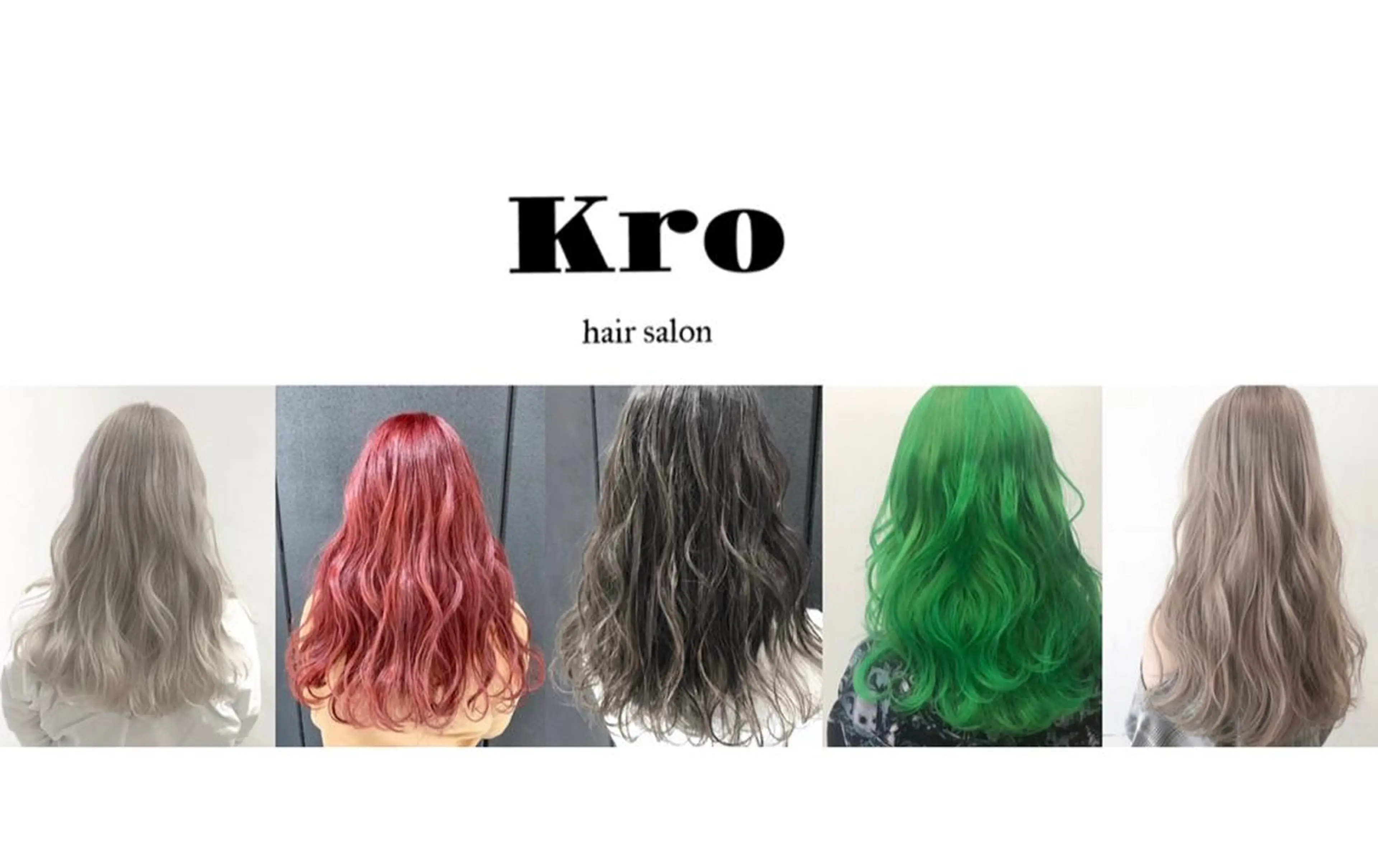 セミロング カラー カット ヘアカラー Kro ハイトーン×ブリーチのヘアスタイル