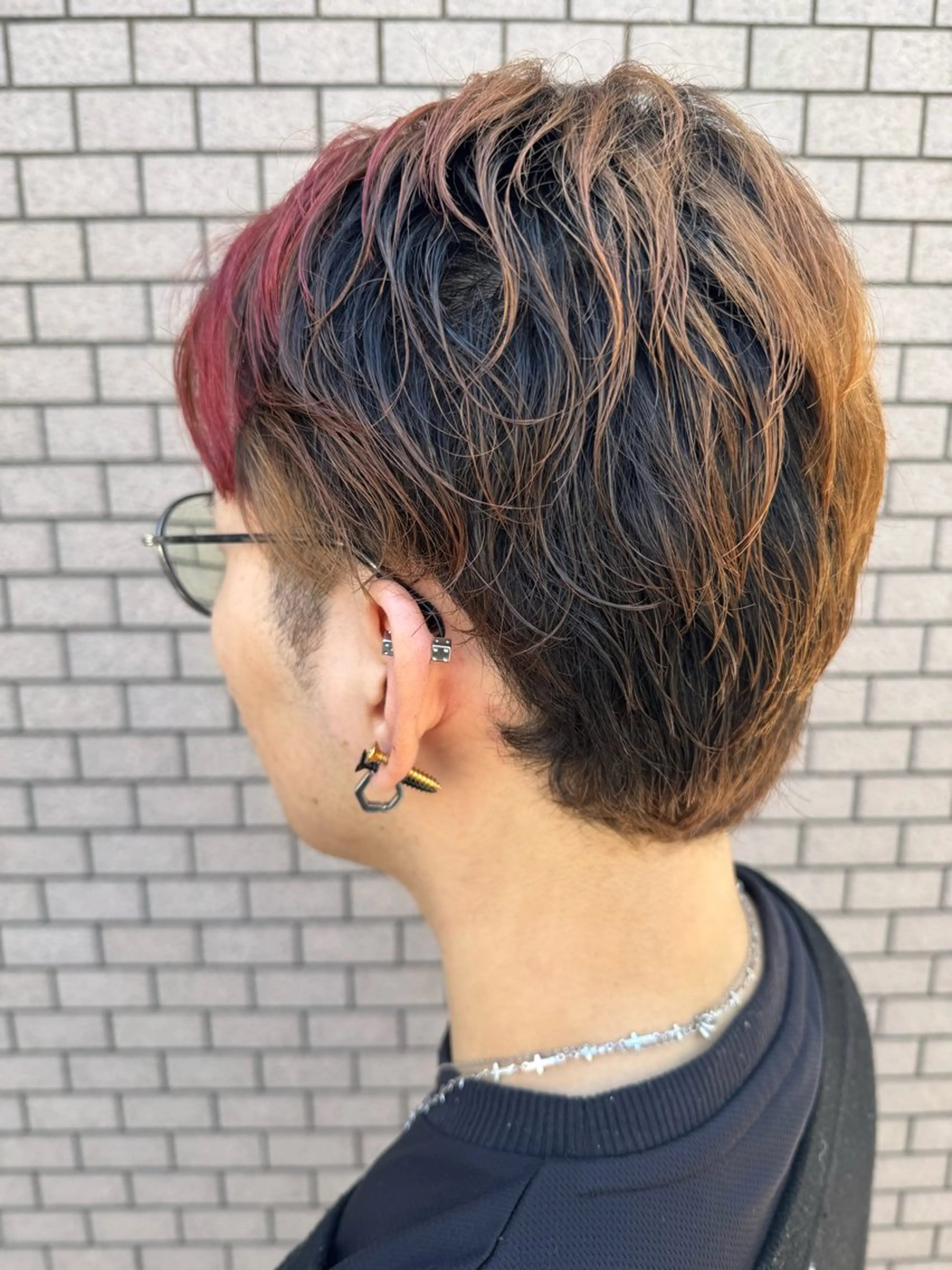 ショート メンズ カット パーマ/ハイトーン /吉田眞のヘアスタイル