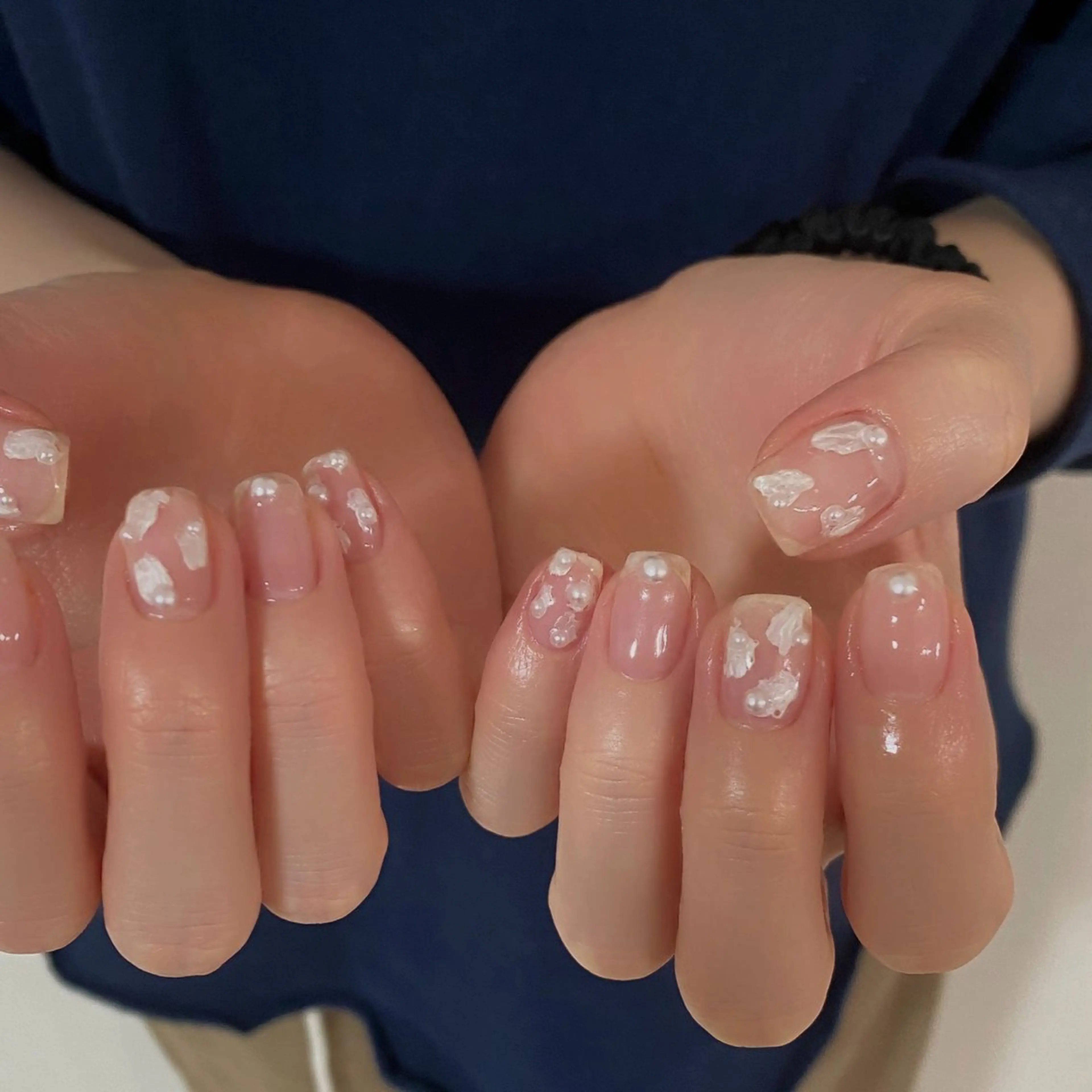 ネイル クリアネイル ニュアンスネイル ハンドネイル KONDO RIHO♡のネイルデザイン