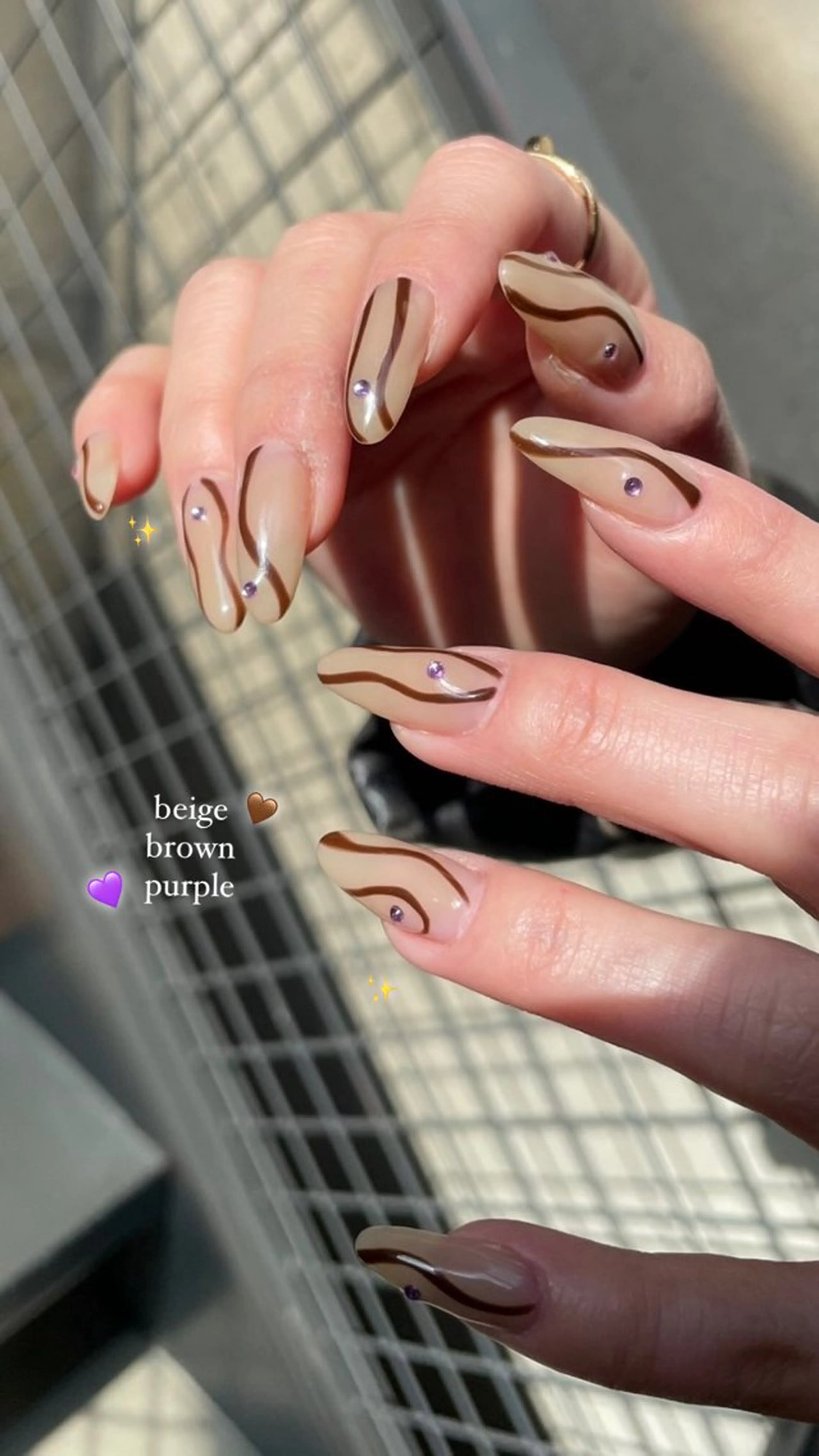 ネイル ハンドネイル 🤎Two ERI🤎のネイルデザイン