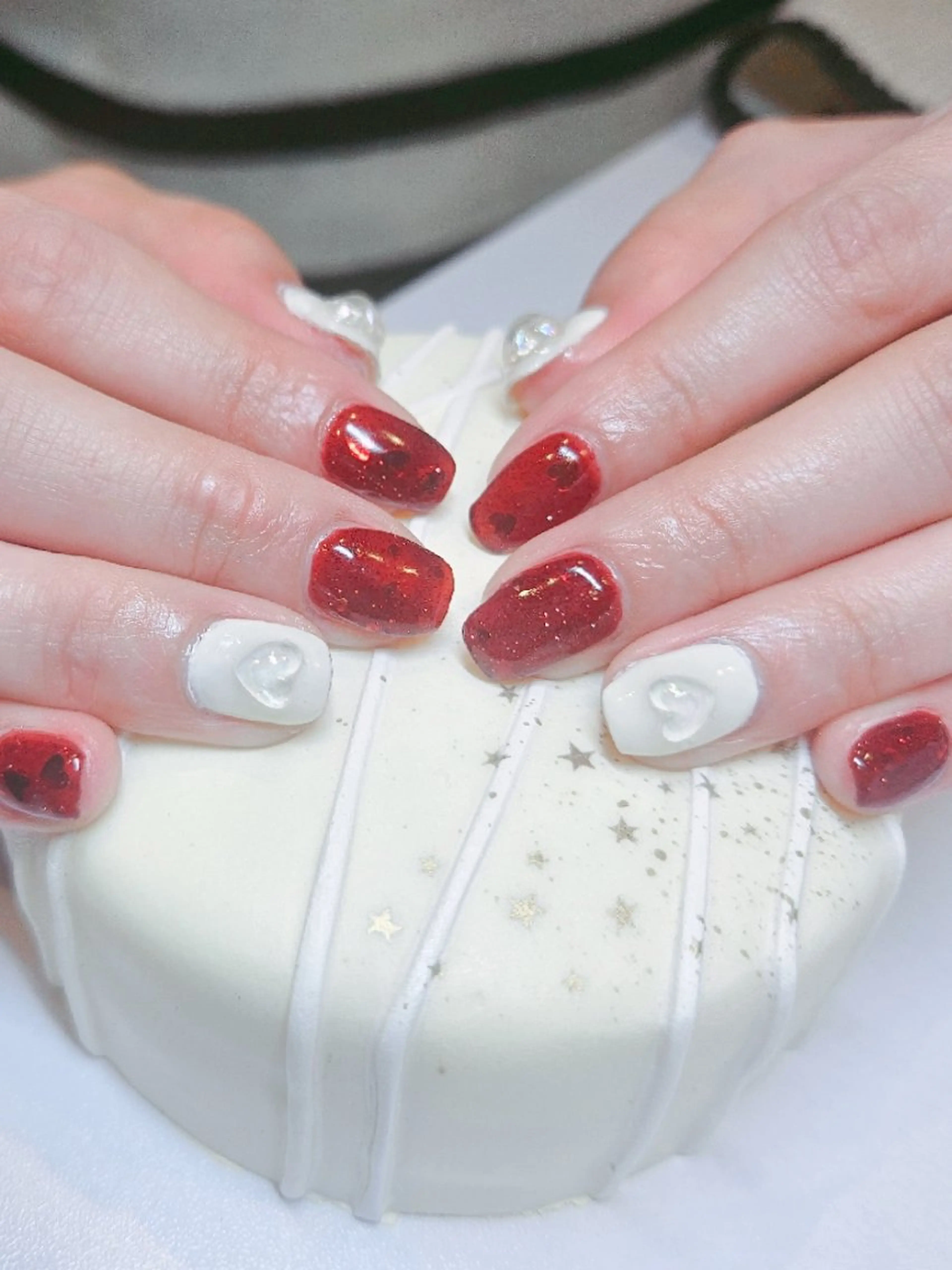 ハートフォロ入りネイル定額の写真