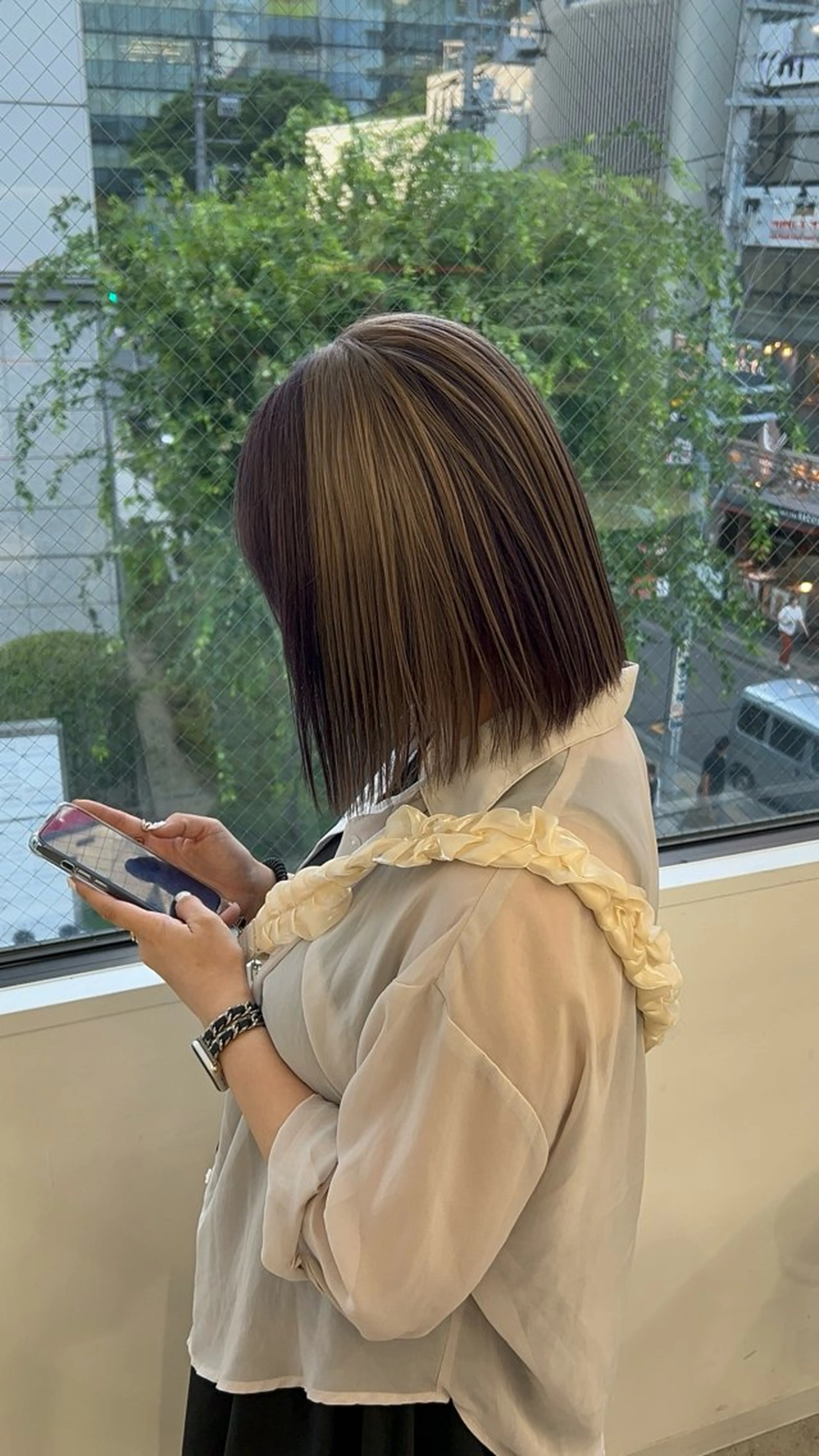 ロング カラー ヘアカラー 履歴修正屋さん／ ブロンド／ホワイトのヘアスタイル