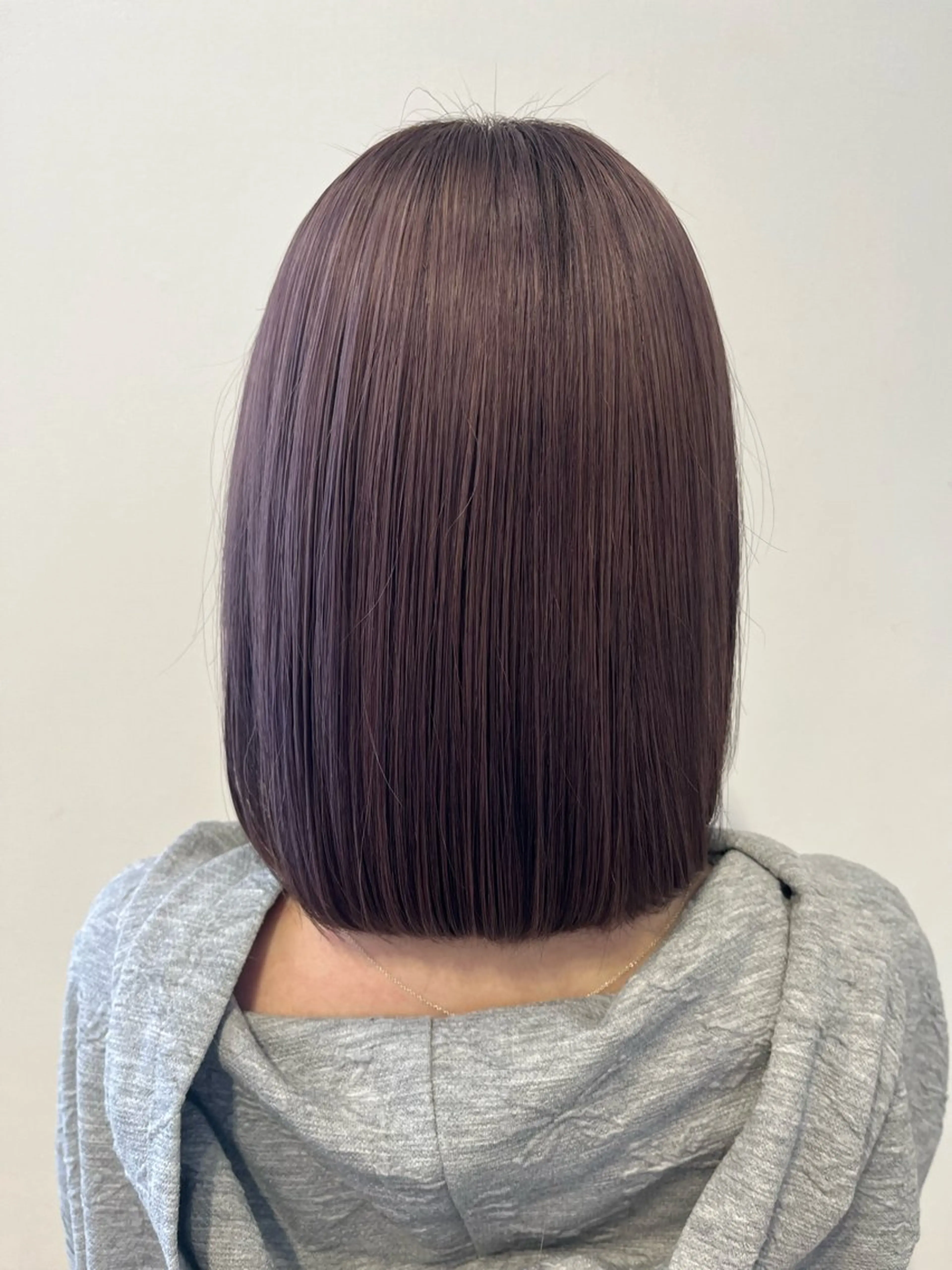 ミディアム ヘアカラー トリートメント ブリーチ髪質改善 田中 俊輔のヘアスタイル