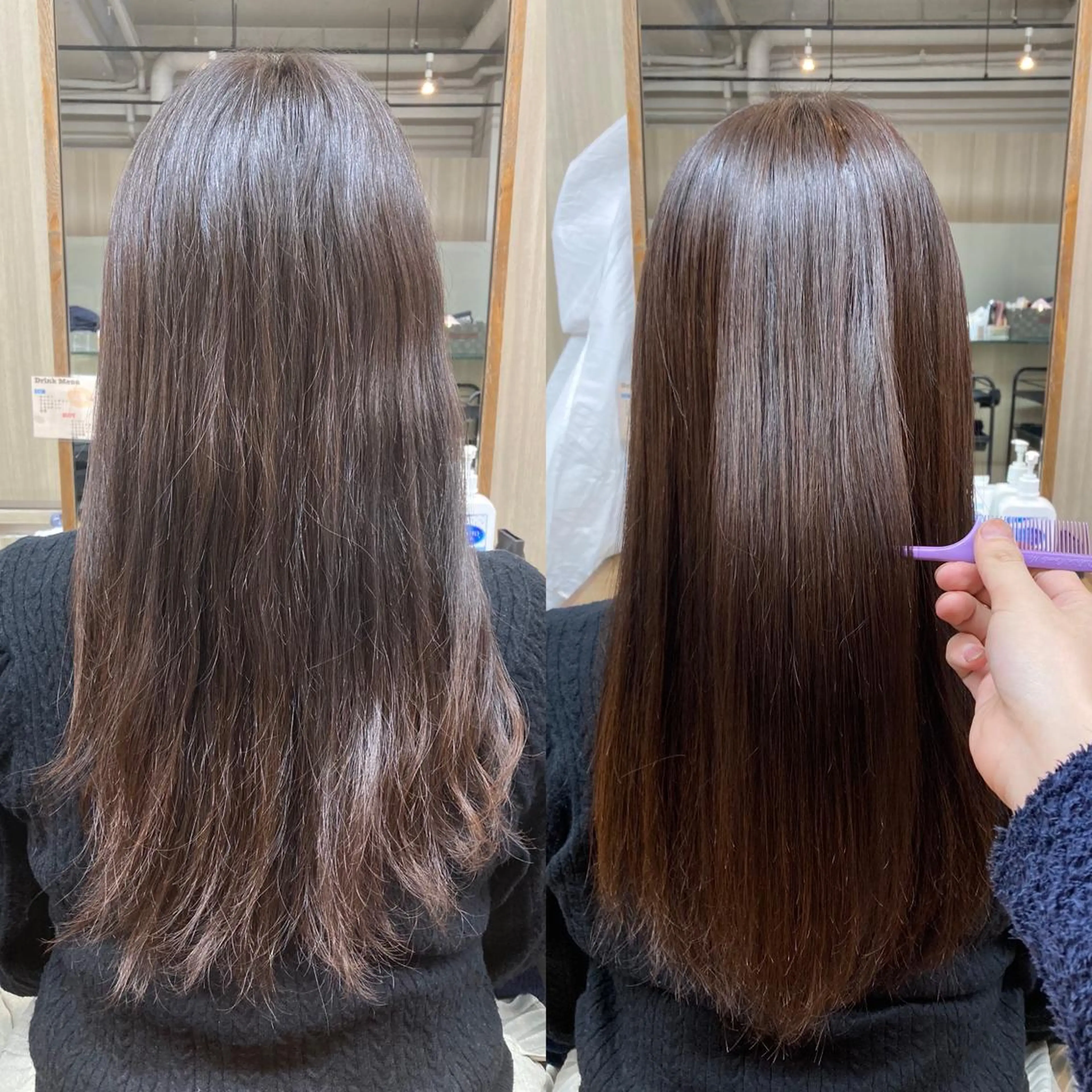 セミロング カット 縮毛矯正 トリートメント ✂️似合わせの魔術師 石田一樹✂️のヘアスタイル