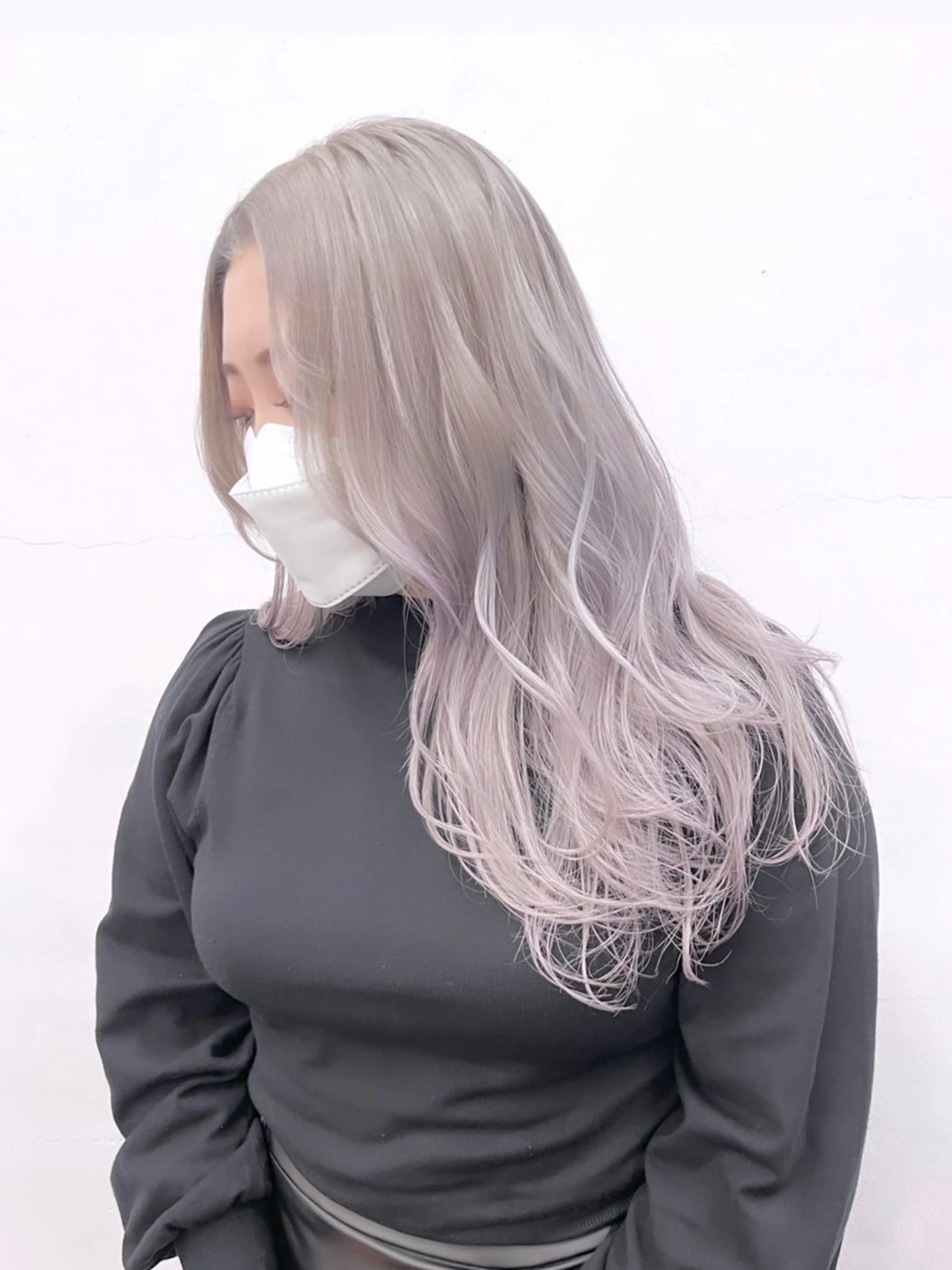 ロング カラー ベージュカラー ブリーチ ブロンド ブラウンカラー ケアブリーチ カット ヘアカラー トリートメント nico TOKYO 渋谷所属・ブリーチ　ハイトーン 特化🌈フジタハルキのヘアスタイル