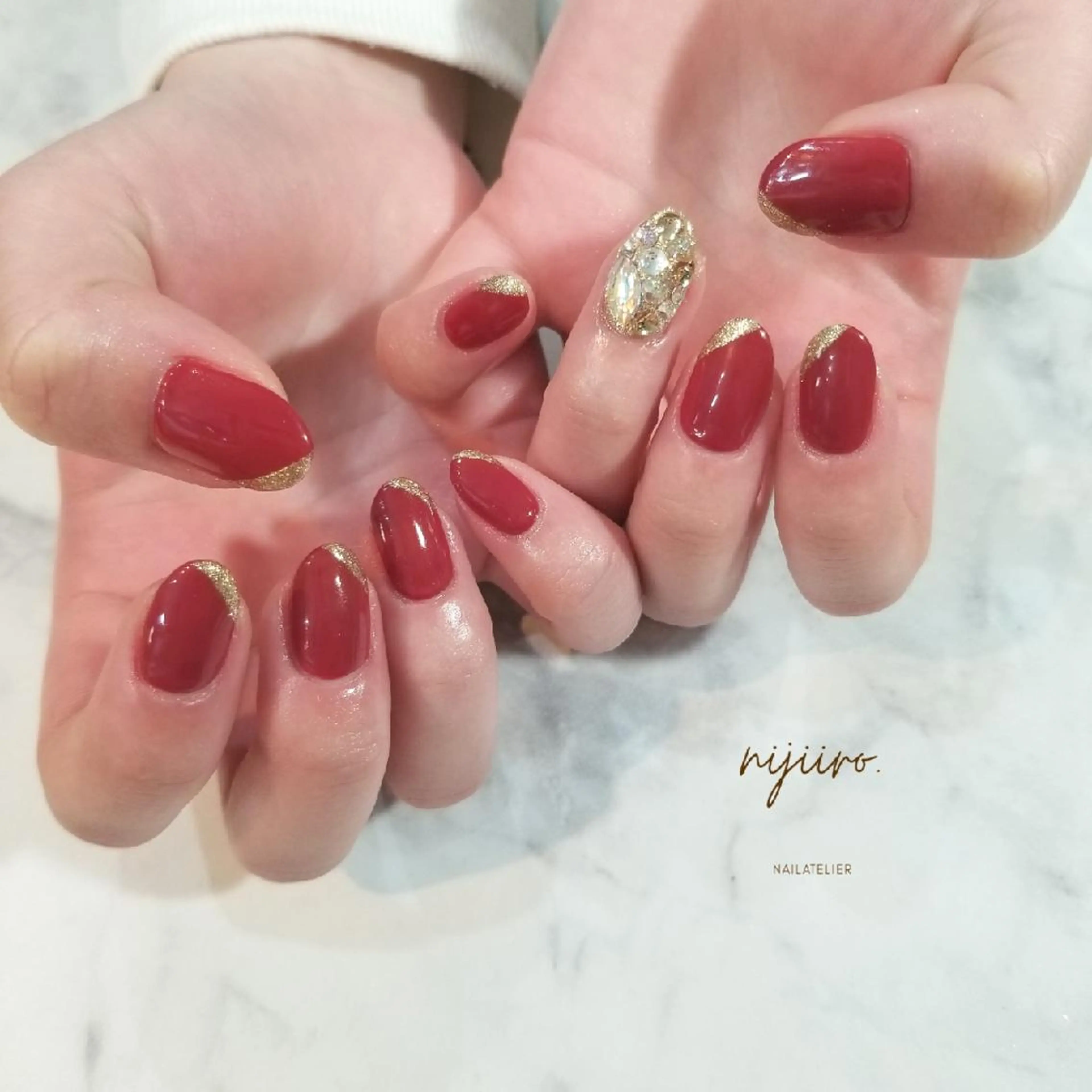ネイル 成人式 ハンドネイル nailatelier nijiiro.所属・nijiiro🌈 サトウのネイルデザイン