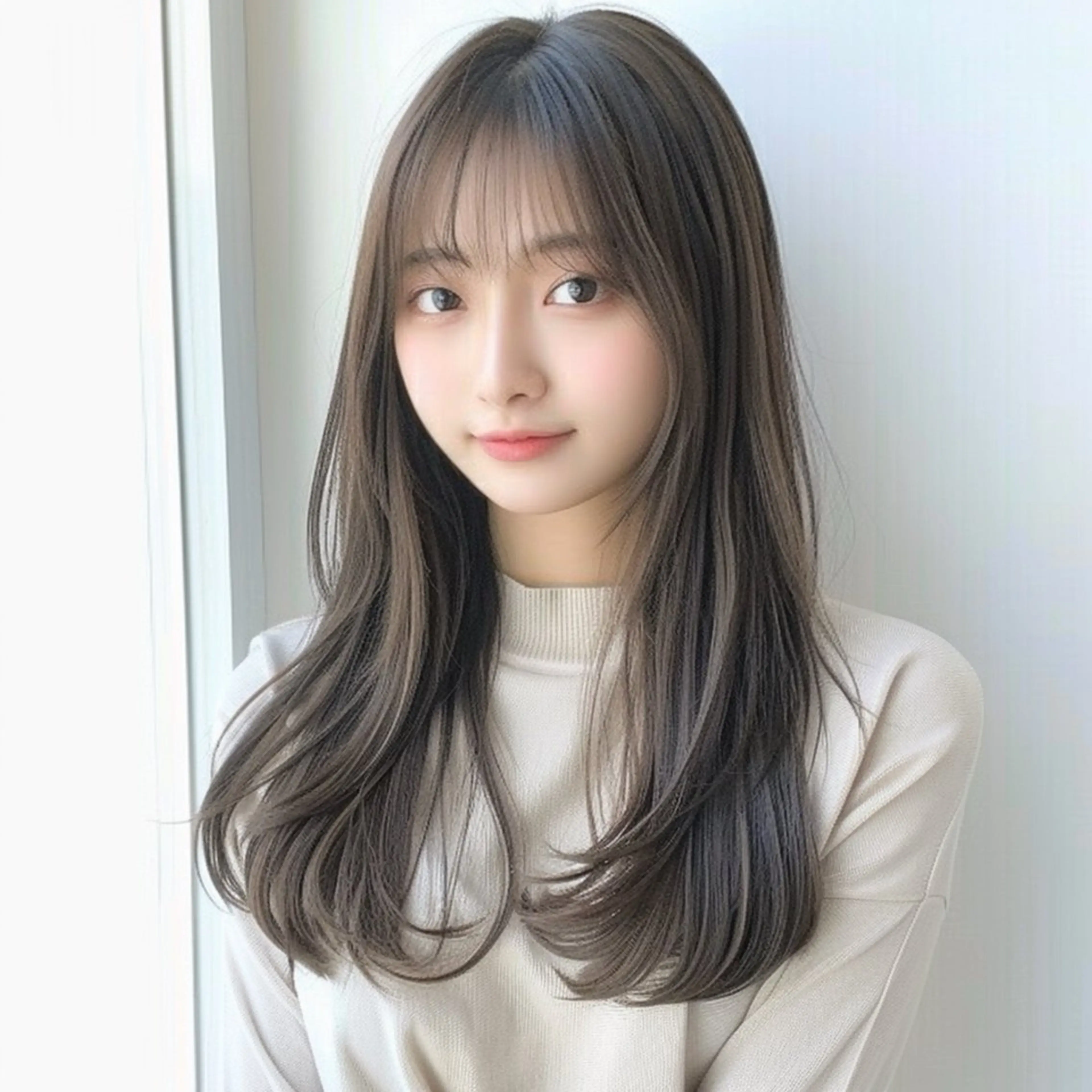 セミロング 緑地公園美容室 neohairのヘアスタイル