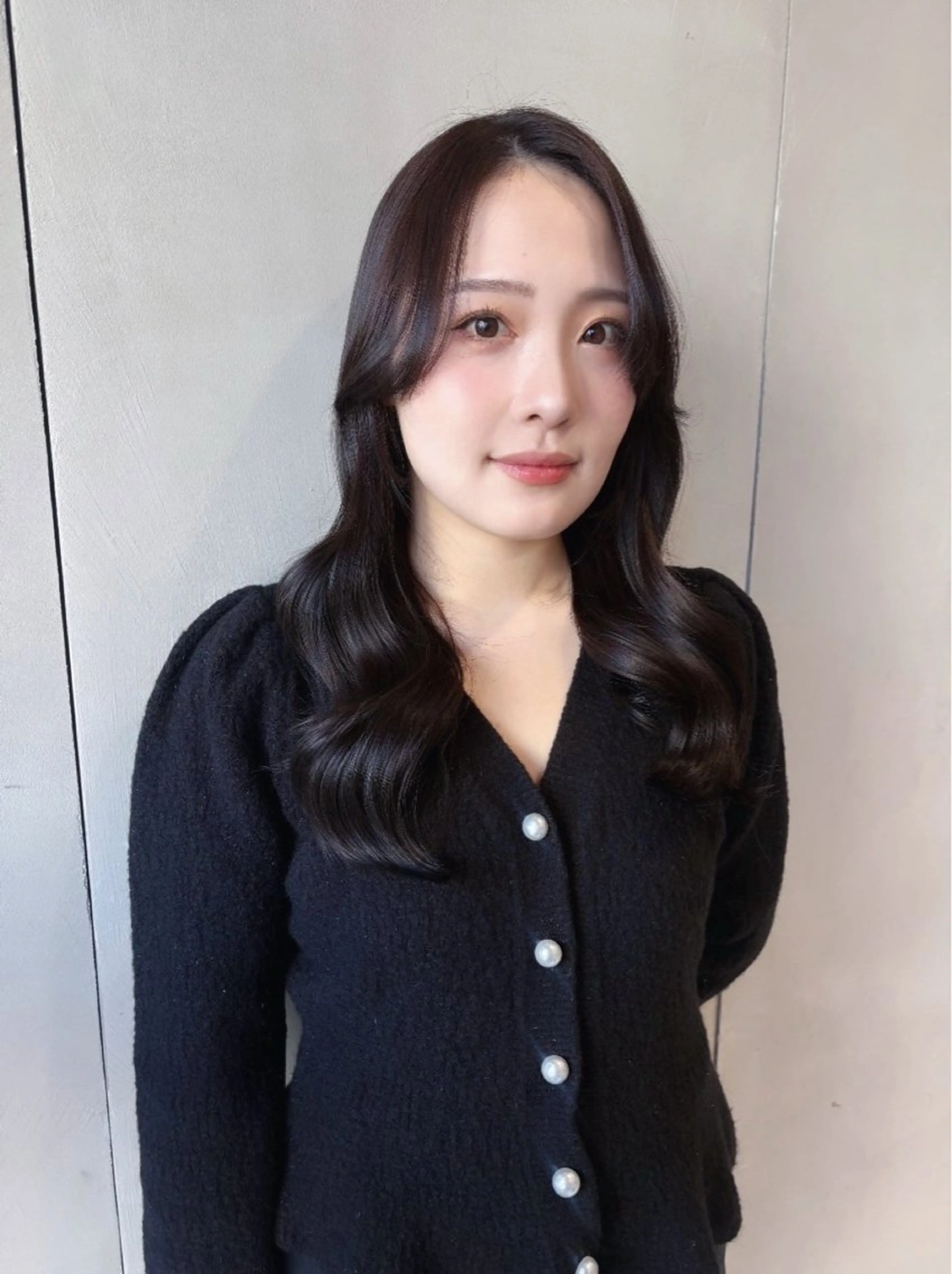 セミロング カラー ヘアカラー ワンホン/韓国ヘア 🤍amiのヘアスタイル