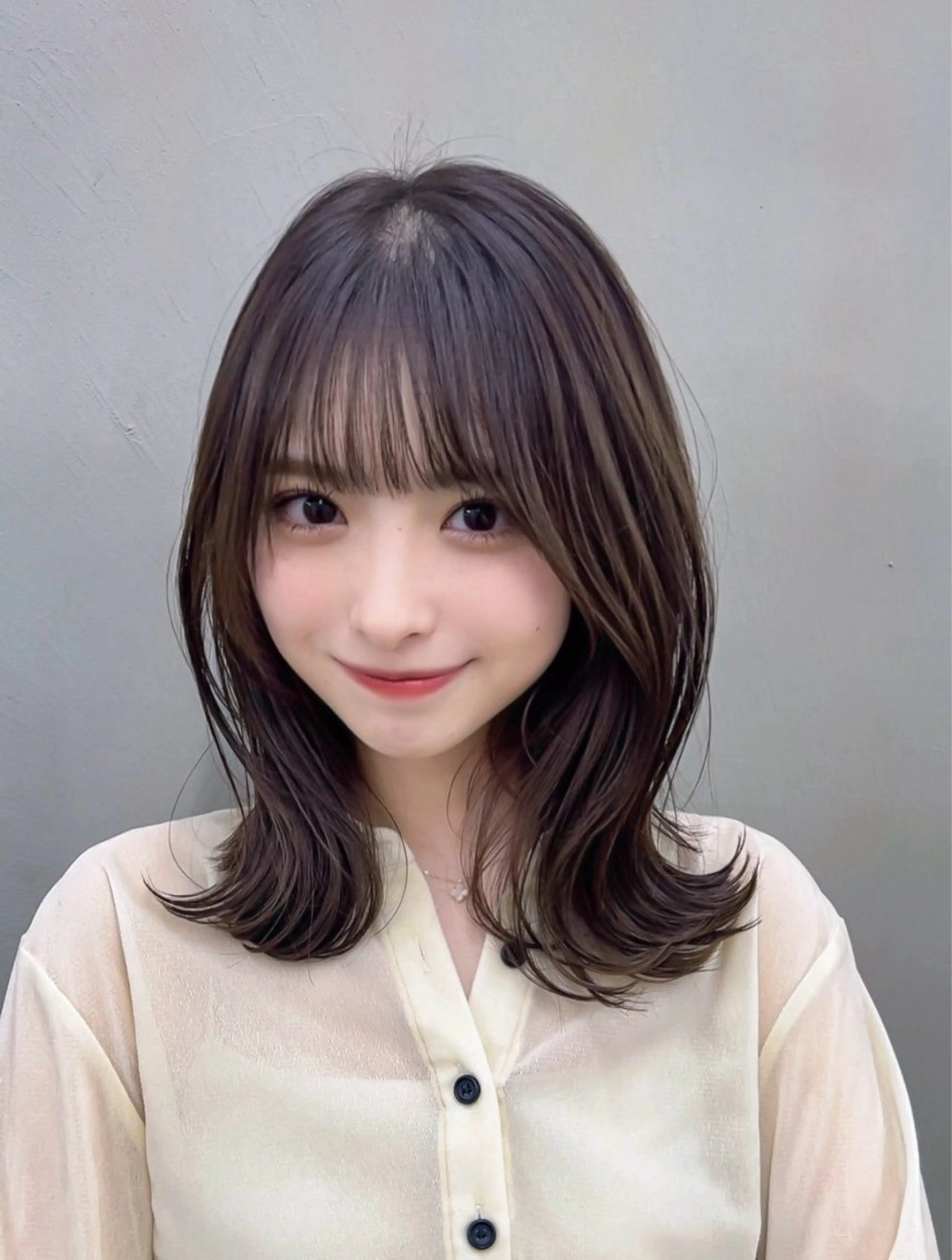 ミディアム WiLL JR茨木店所属・山口拓海 【顔周り小顔カット】のヘアスタイル