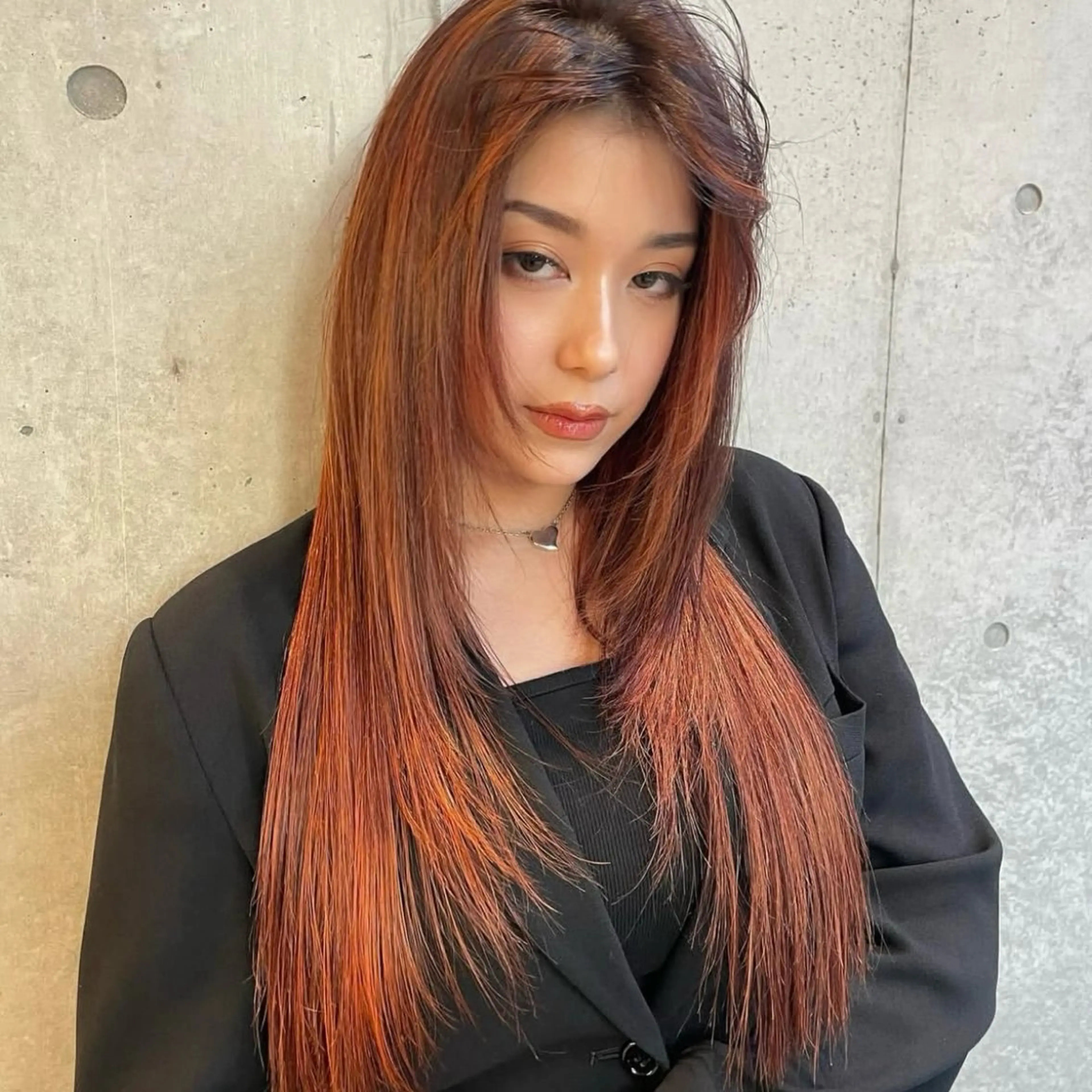 ロング カラー カット ヘアカラー トリートメント Mizobe misakiのヘアスタイル