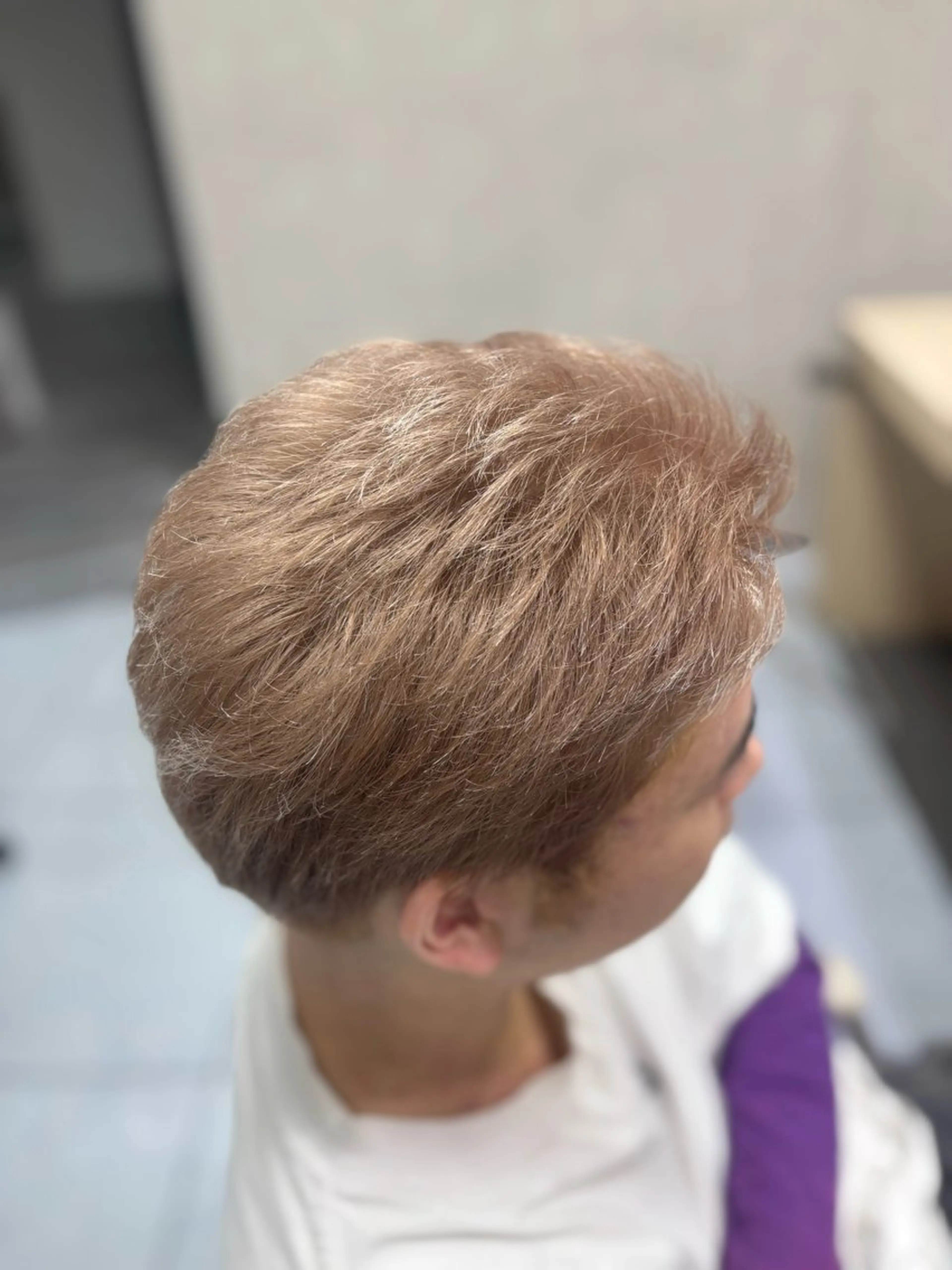 ショート カラー メンズ ヘアカラー メンズ特化韓国風 パーマスタイル/りんのヘアスタイル