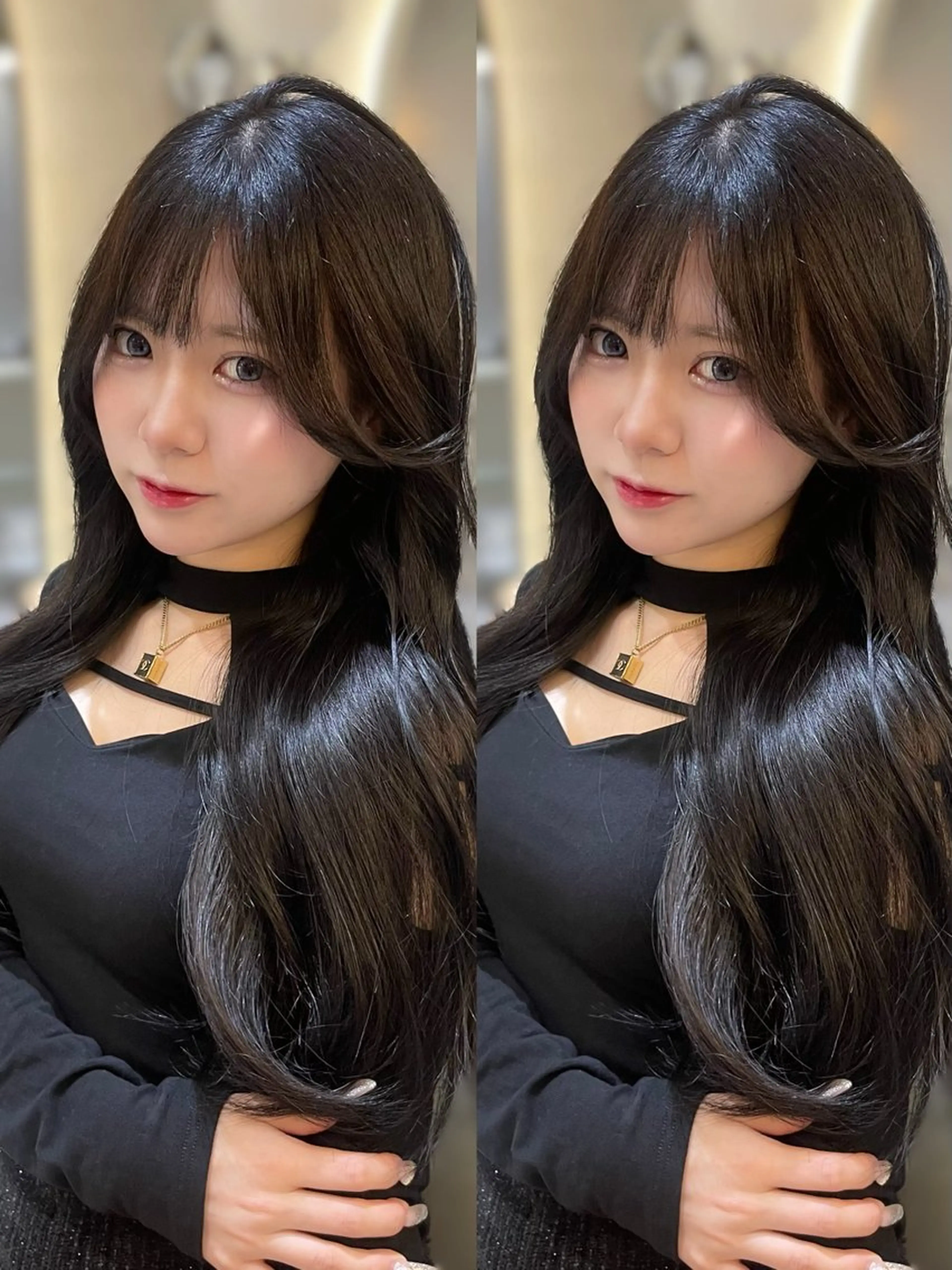 髪質改善ケアカラー➕超音波クイックトリートメント¥6000の写真