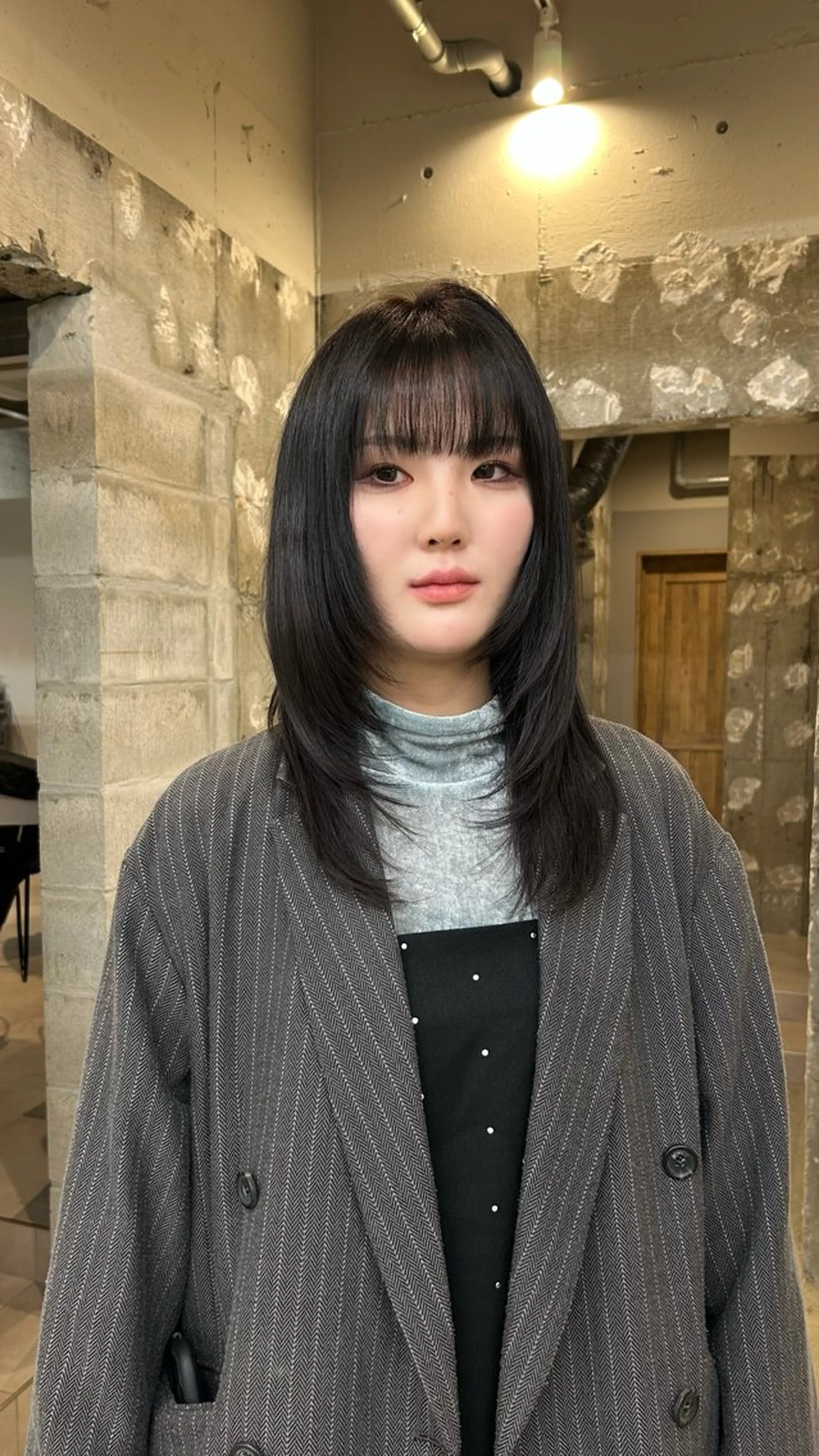 セミロング カラー ヘアカラー トリートメント マユ/ SYS by fitのヘアスタイル