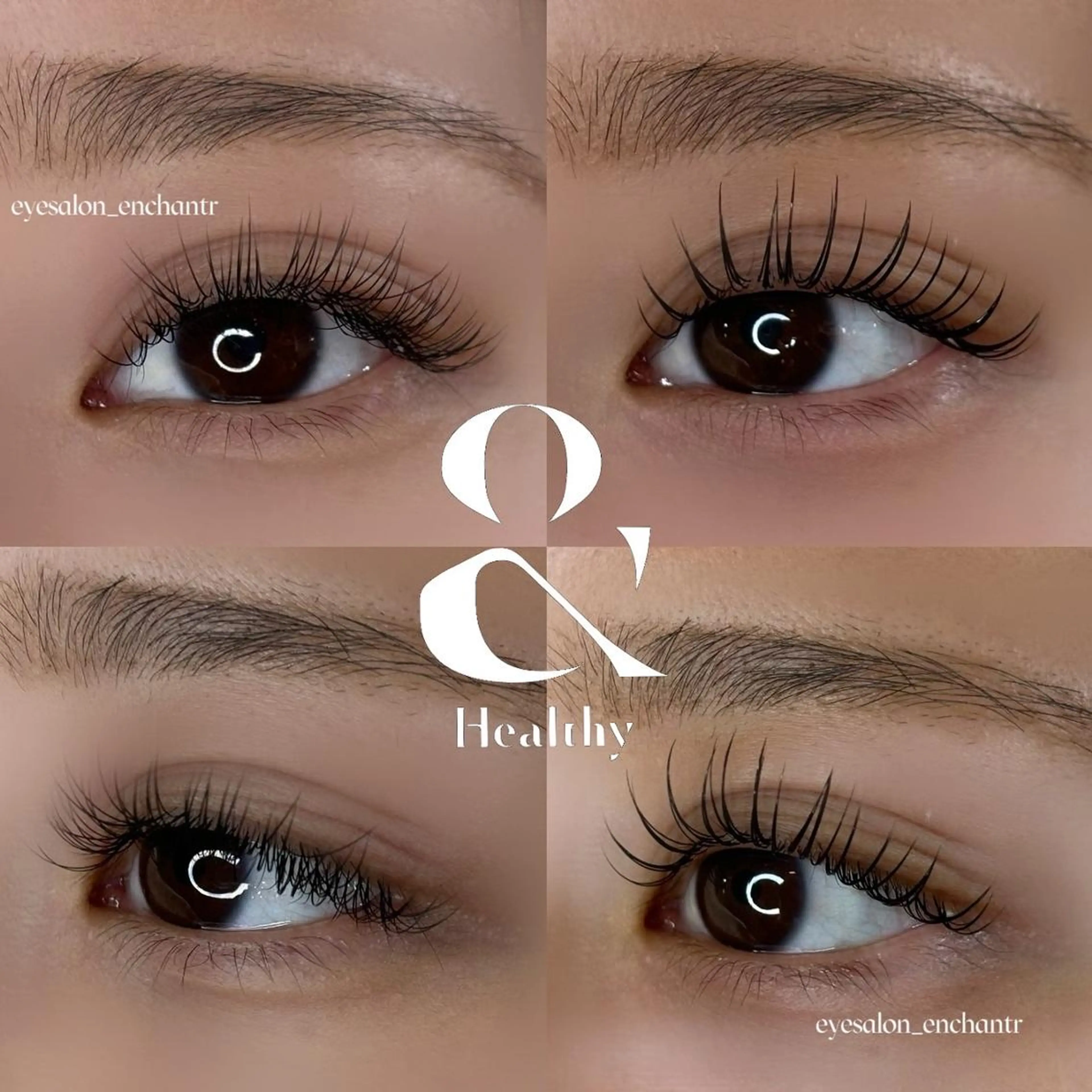 💠＆Healthy💠 エクステ×パーマ 100本｜カールのギャップをなくし、自然な立ち上がりで上品EYEに✨の写真