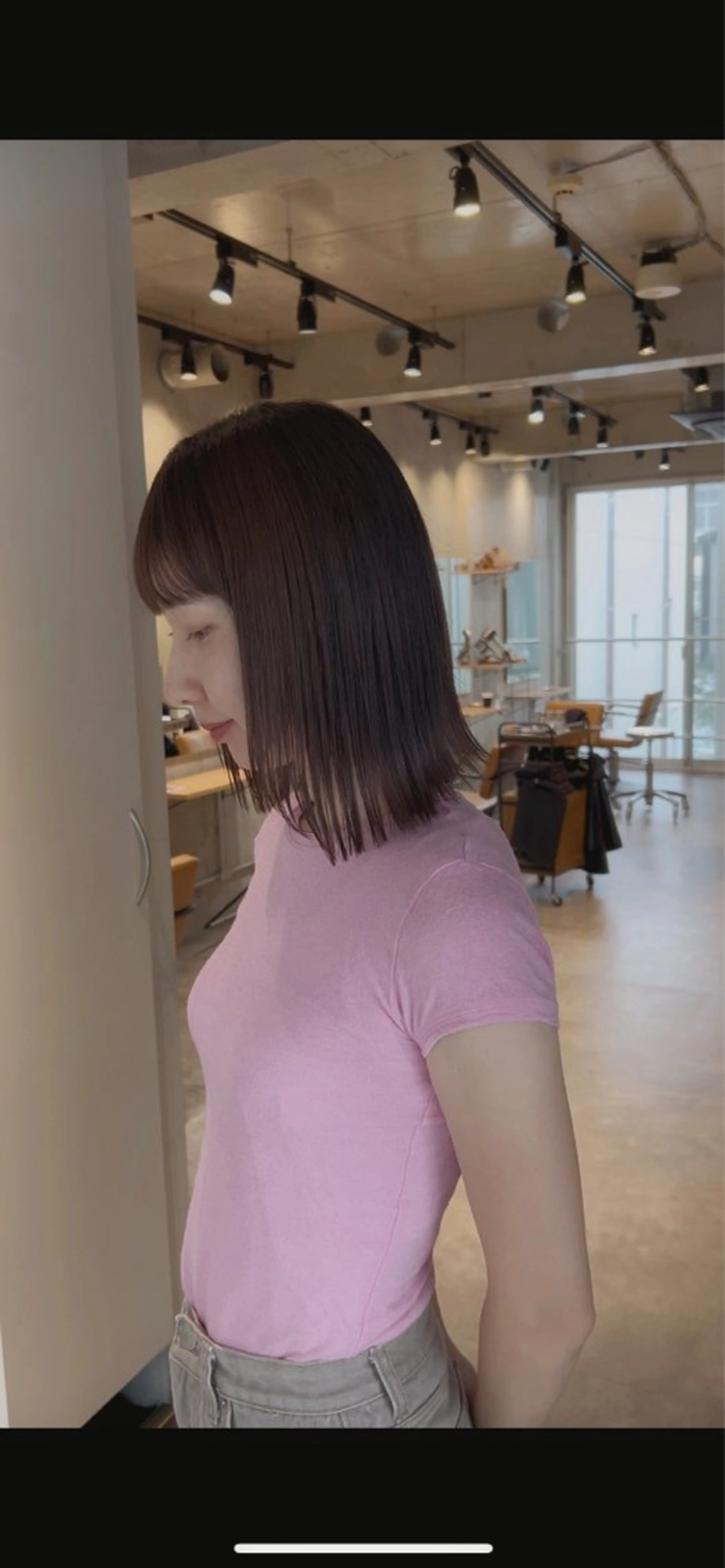 ショート カラー ベージュカラー カット ヘアカラー 葉月/ボブ/ 透明感カラー／中目黒のヘアスタイル