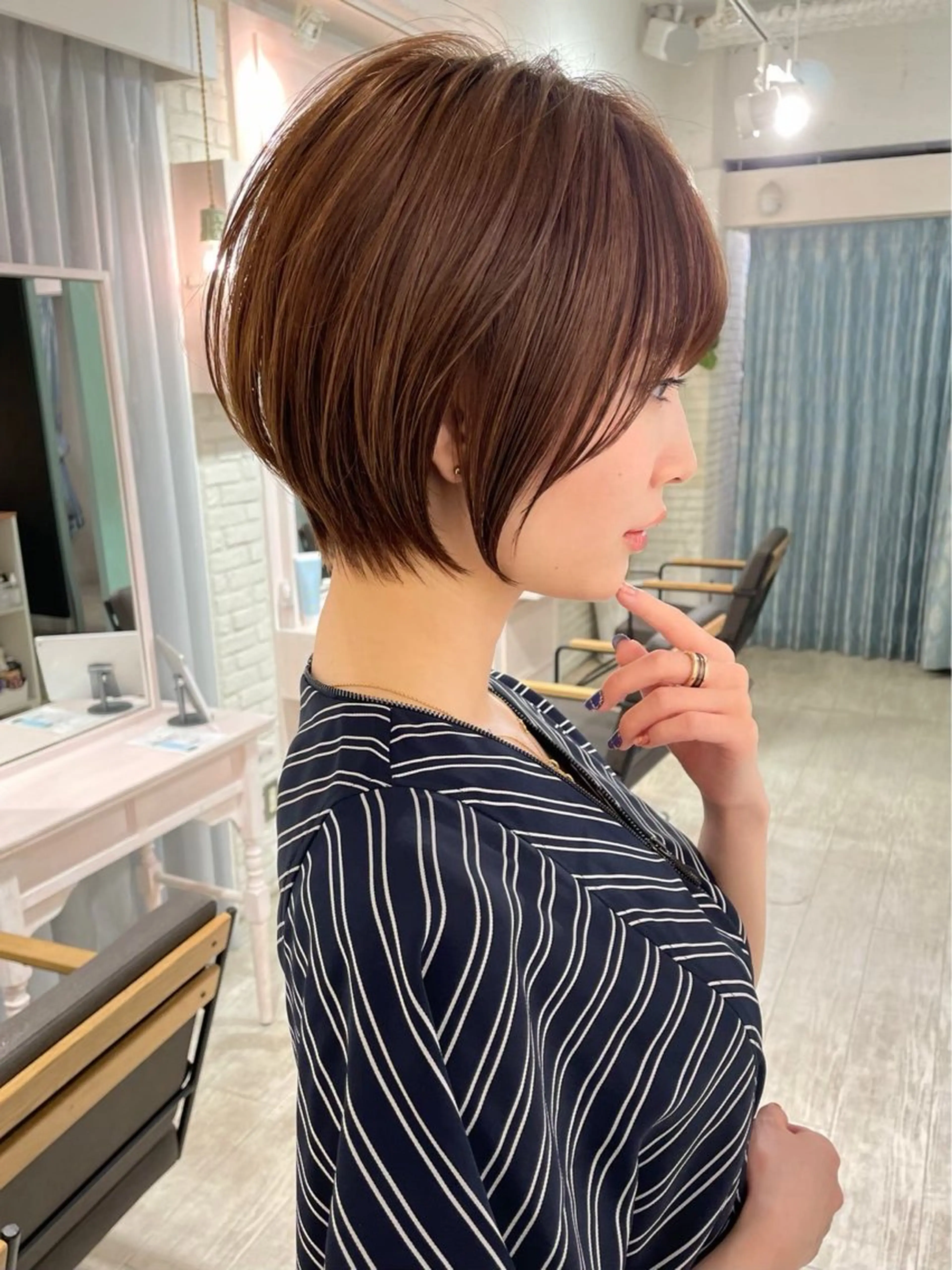 ショート くびれヘア 顔周りカット ハッシュカット 髪質改善 韓国風ヘア ヘアカラー トリートメント 博多ショート 🌱松井　傑のヘアスタイル