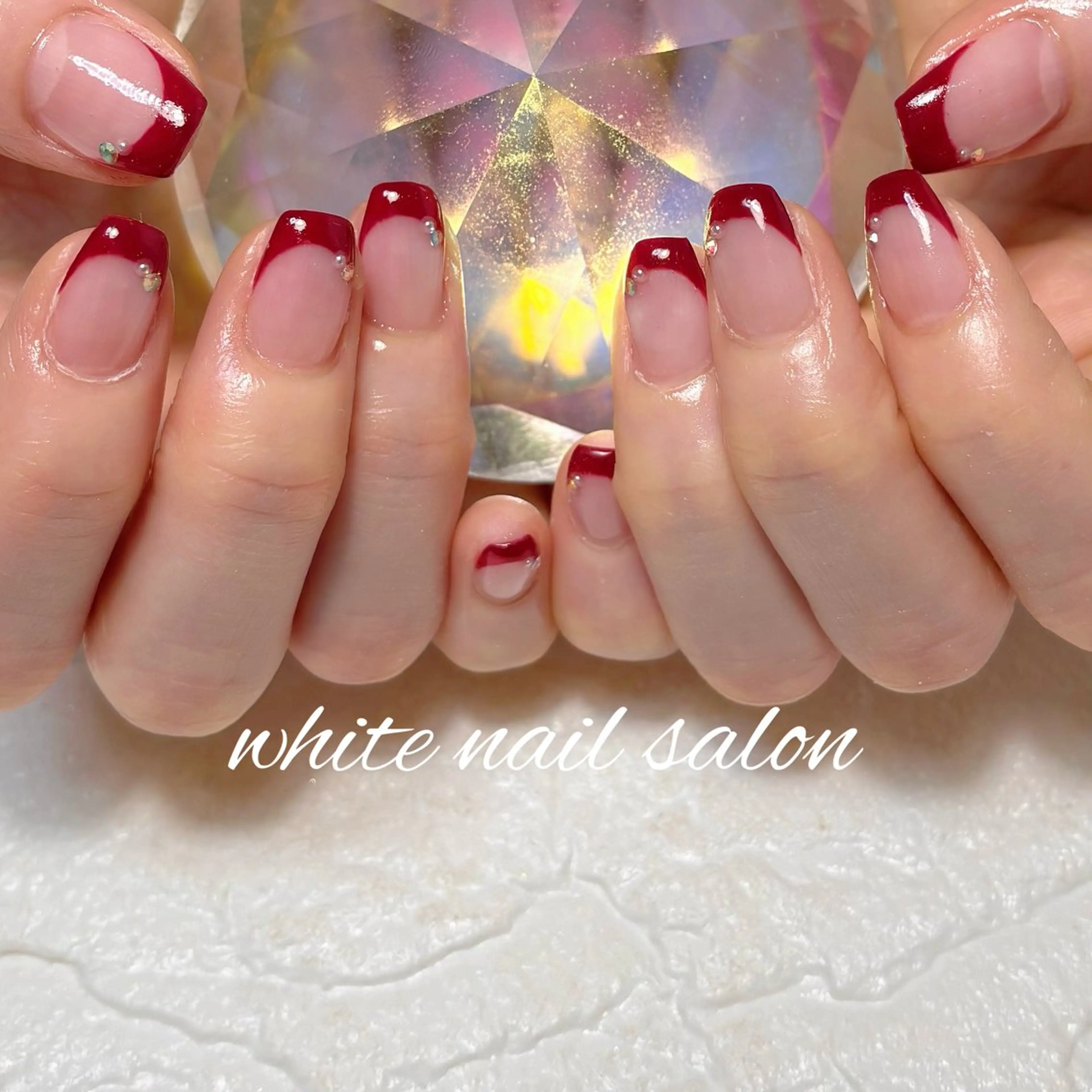 ネイル フットネイル ラメ(グリッター) ハンドネイル white nail salonのネイルデザイン