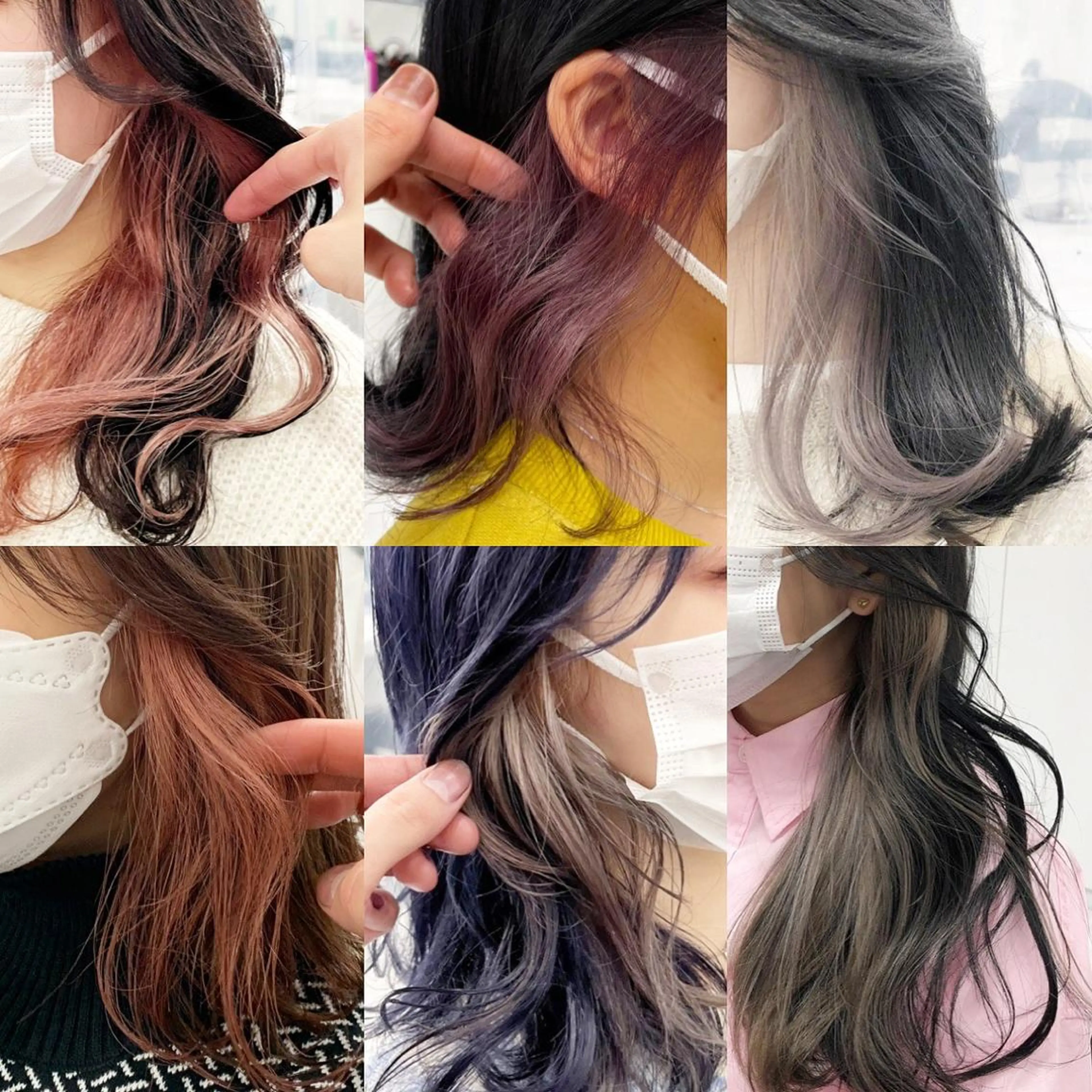 カラー イヤリングカラー ヘアカラー トリートメント 似合わせ💗透け感 💗うる艶カラー💗のヘアスタイル