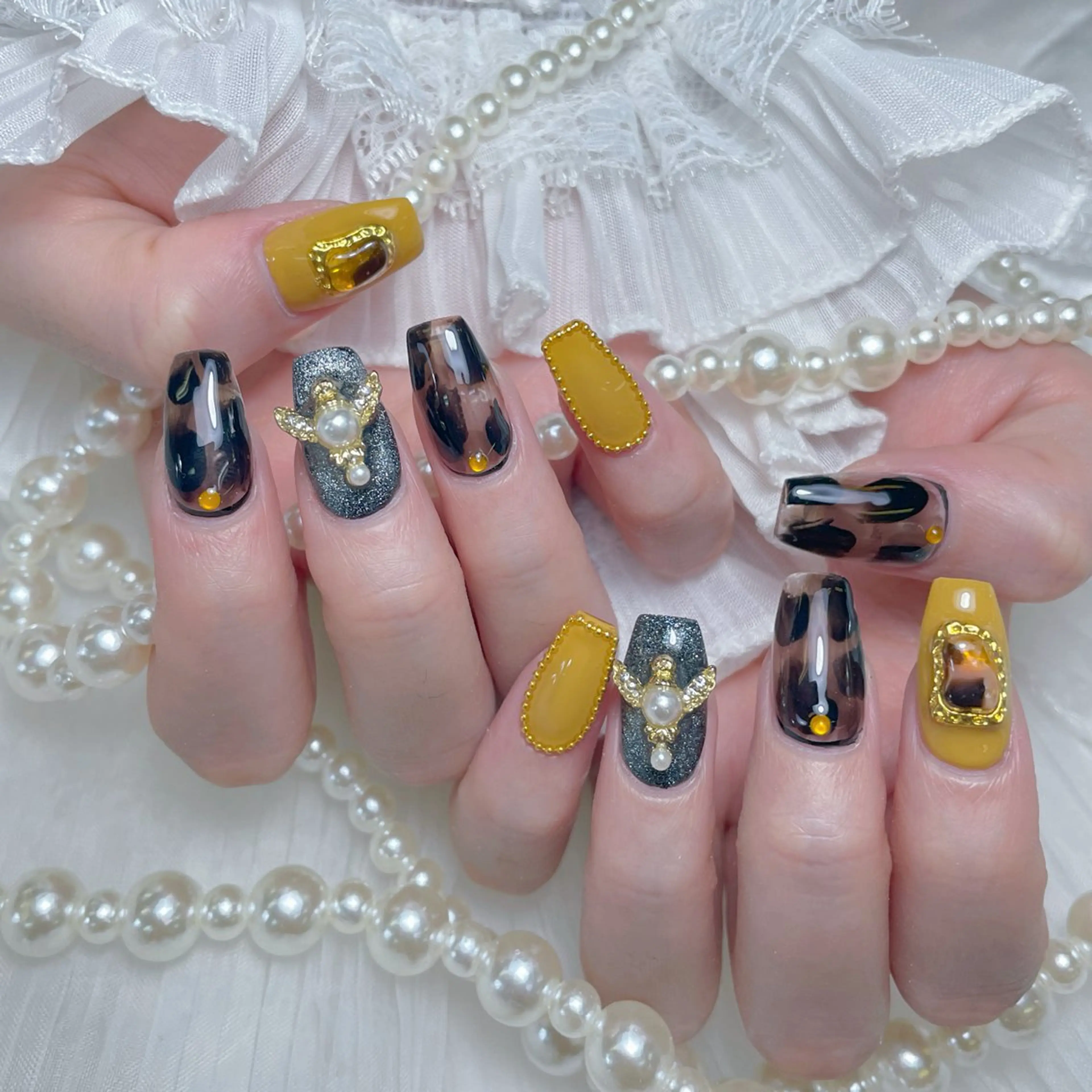 ネイル ハート 韓国ネイル 春ネイル バレンタイン ワンホンネイル ハンドネイル Melody Nail所属・Melody 3D/スカルプ専門店のネイルデザイン