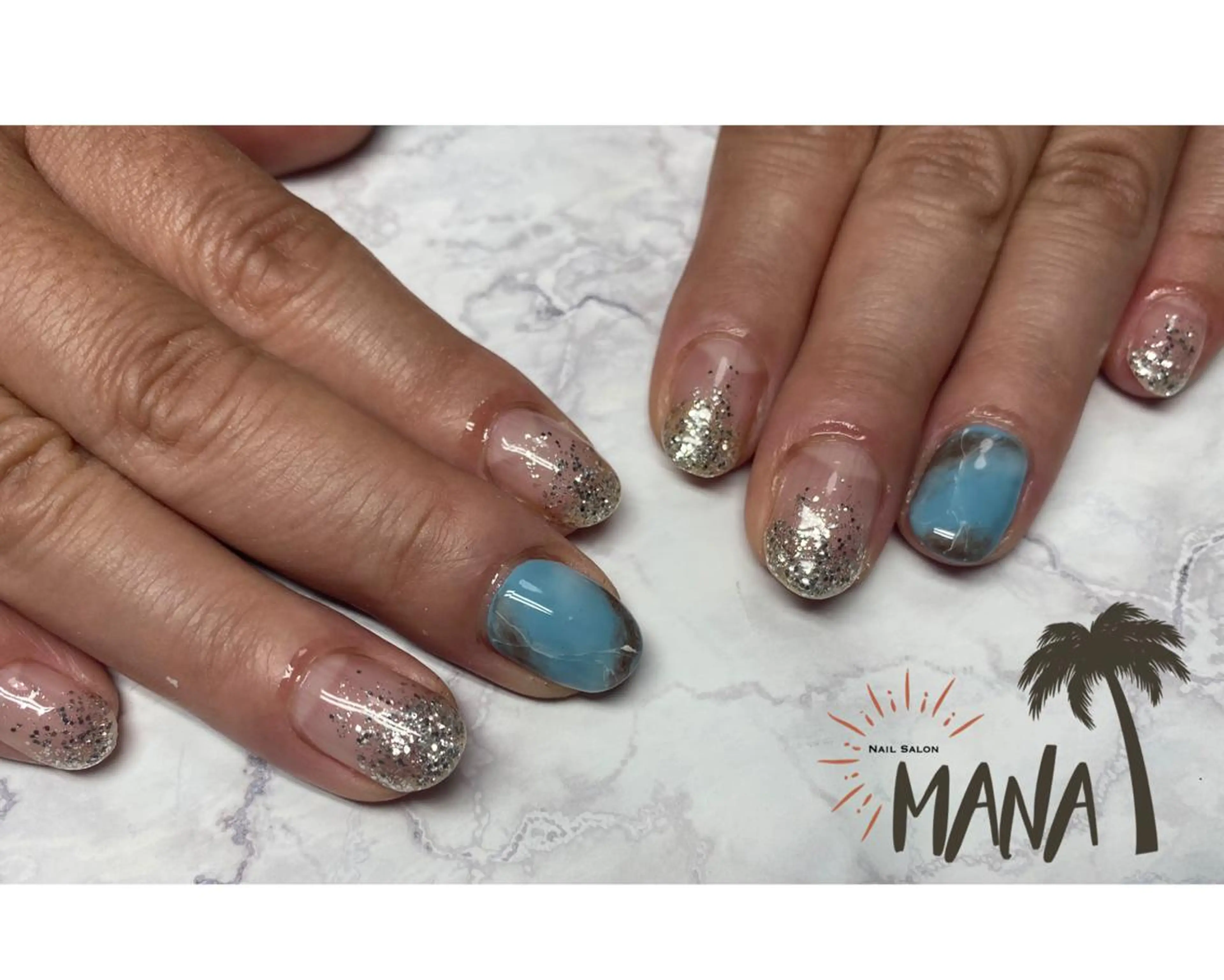 ネイル ハンドネイル Mana‪ ‪·͜· ❤︎‬のネイルデザイン