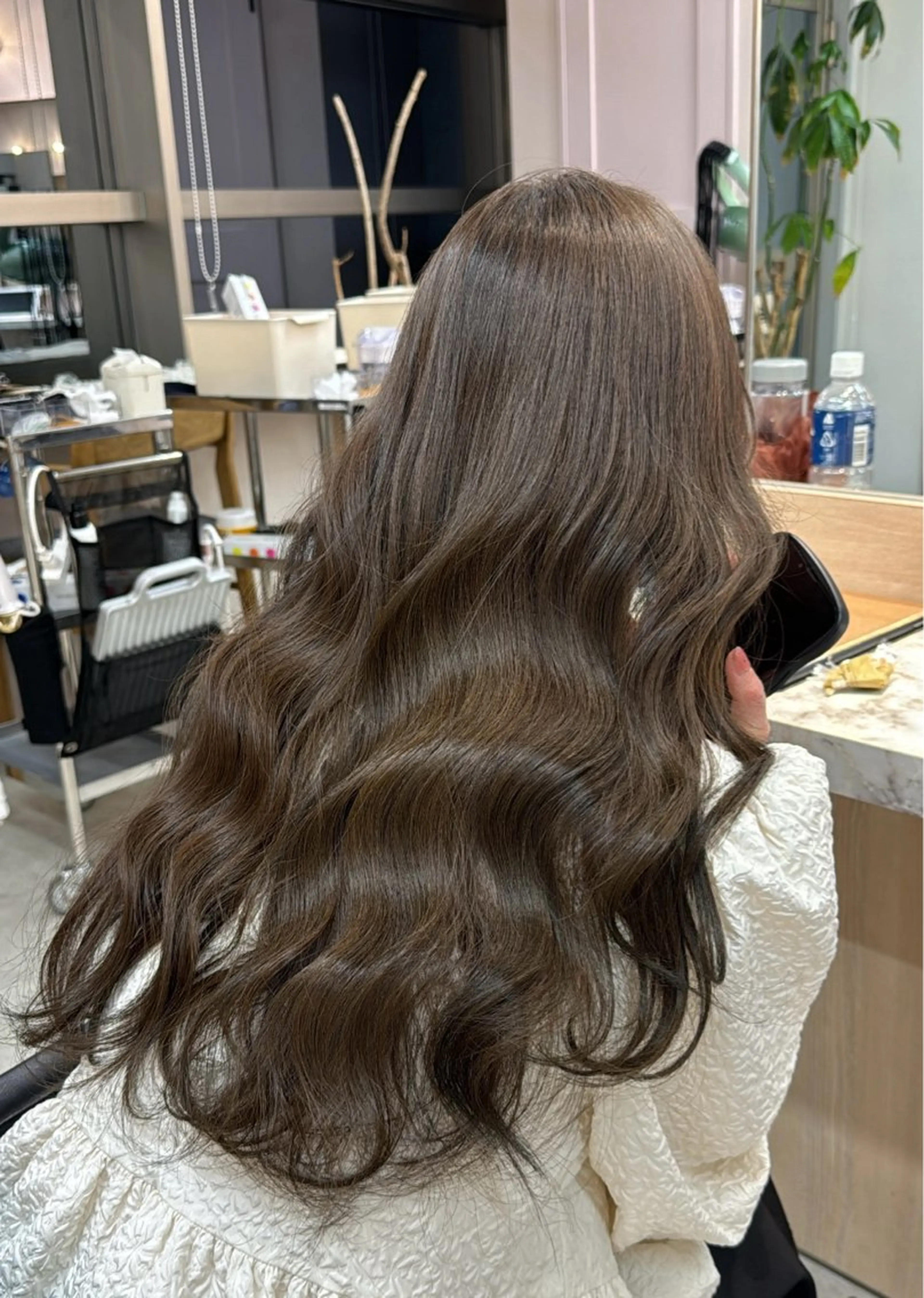 ロング ヘアカラー トリートメント 中村 紅葉のヘアスタイル
