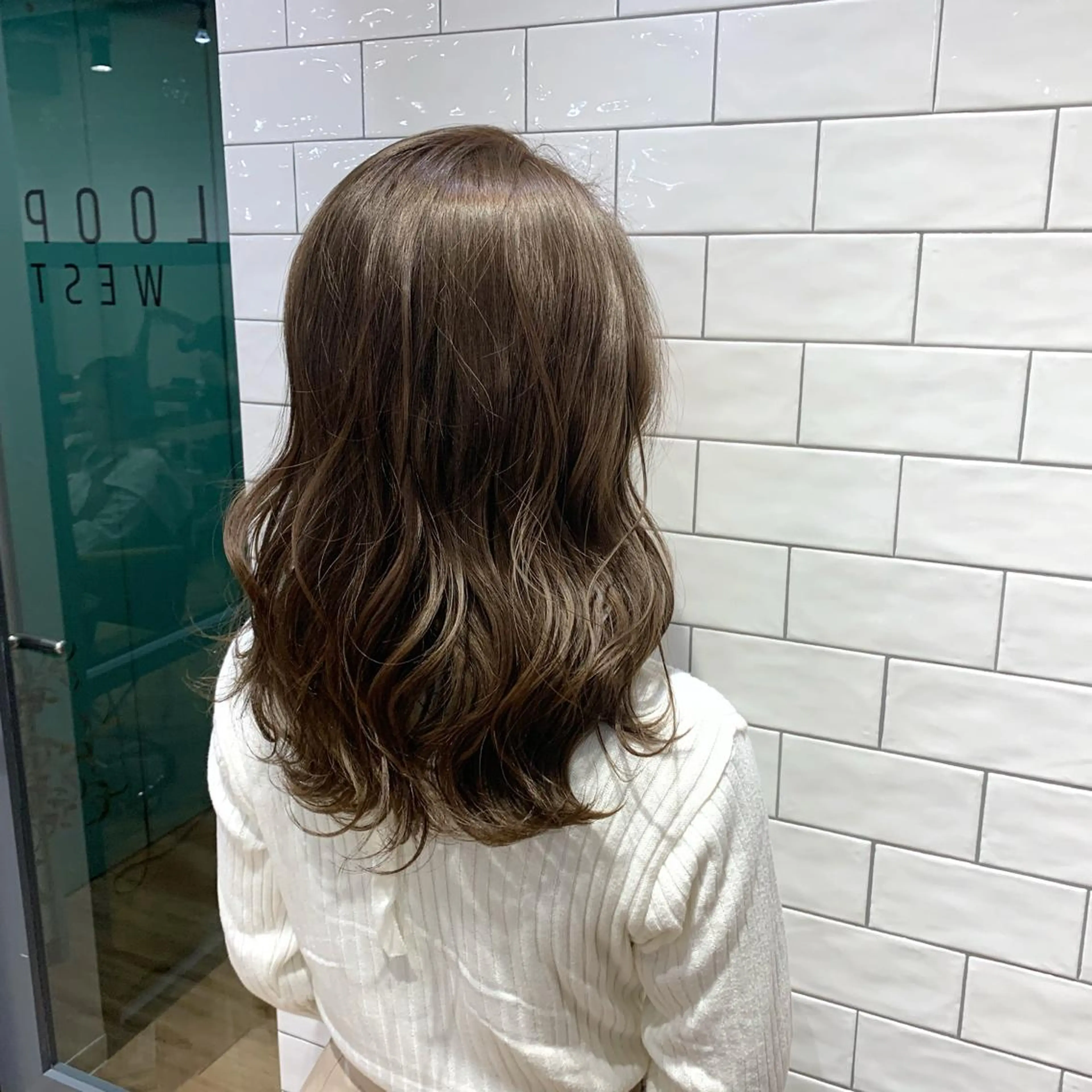 セミロング カラー ヘアカラー 原山 直人のヘアスタイル