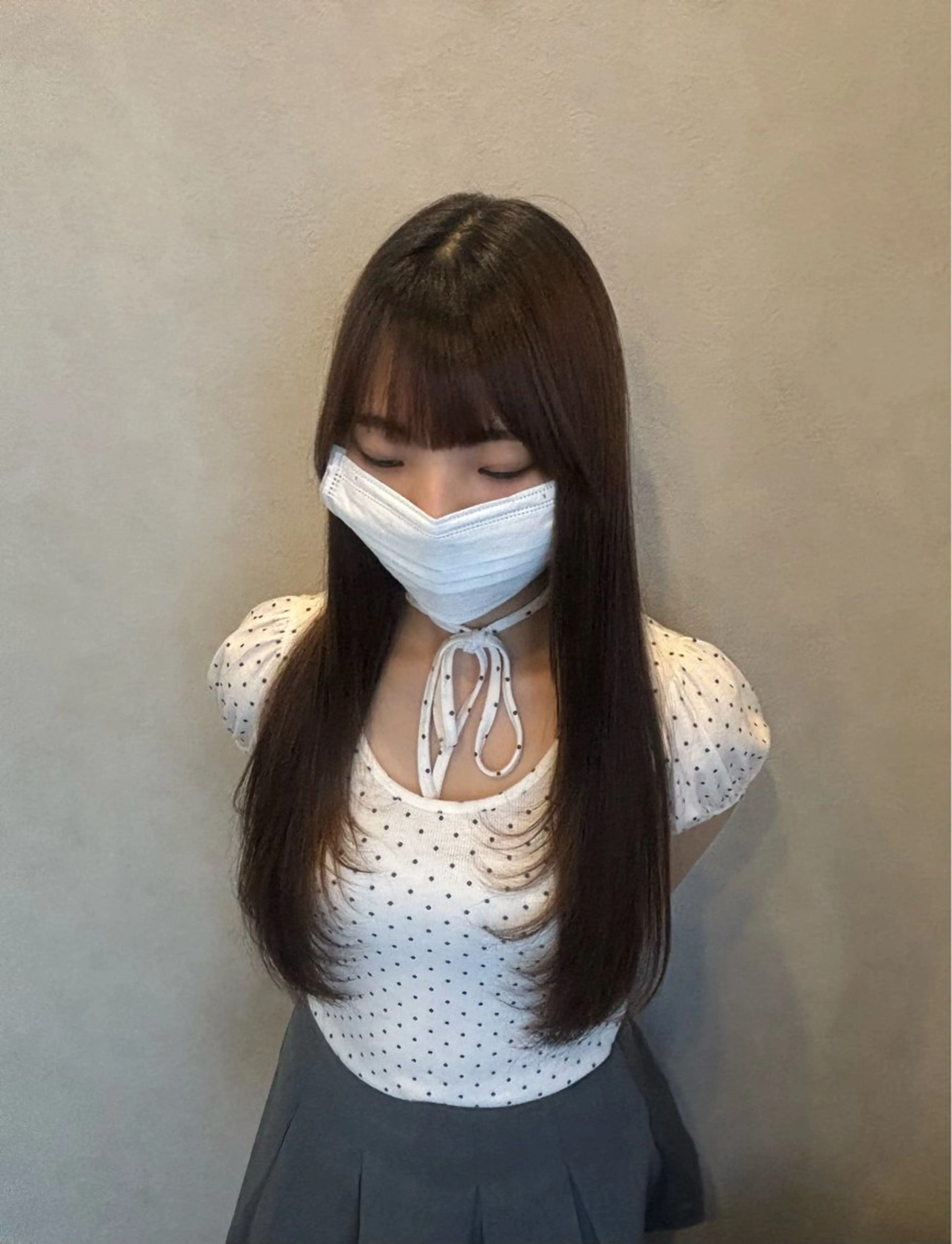 ロング カット トリートメント りお/艶カラ ー/レイヤーカットのヘアスタイル