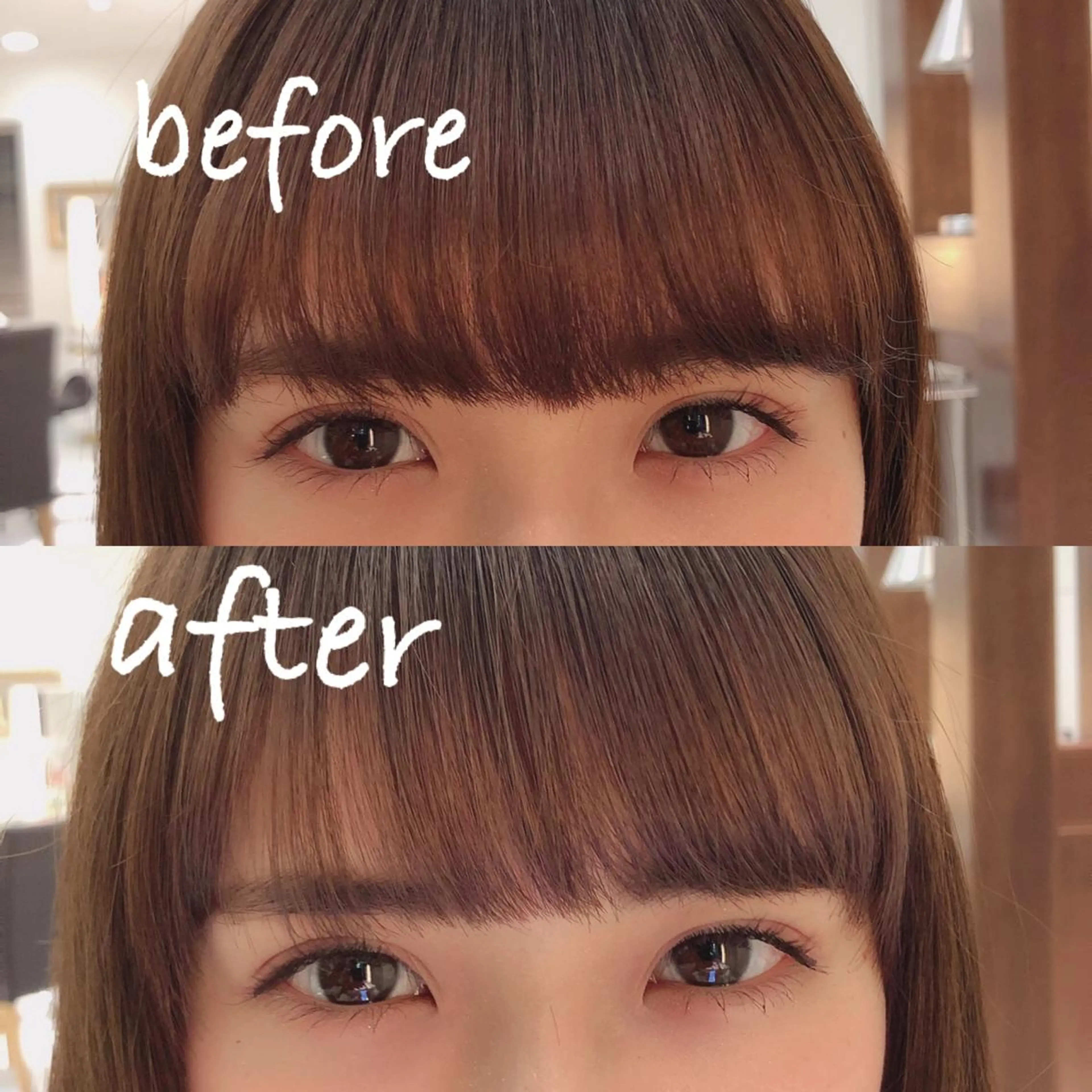 ミディアム 店長/mao/ 前髪/顔周りカットのヘアスタイル