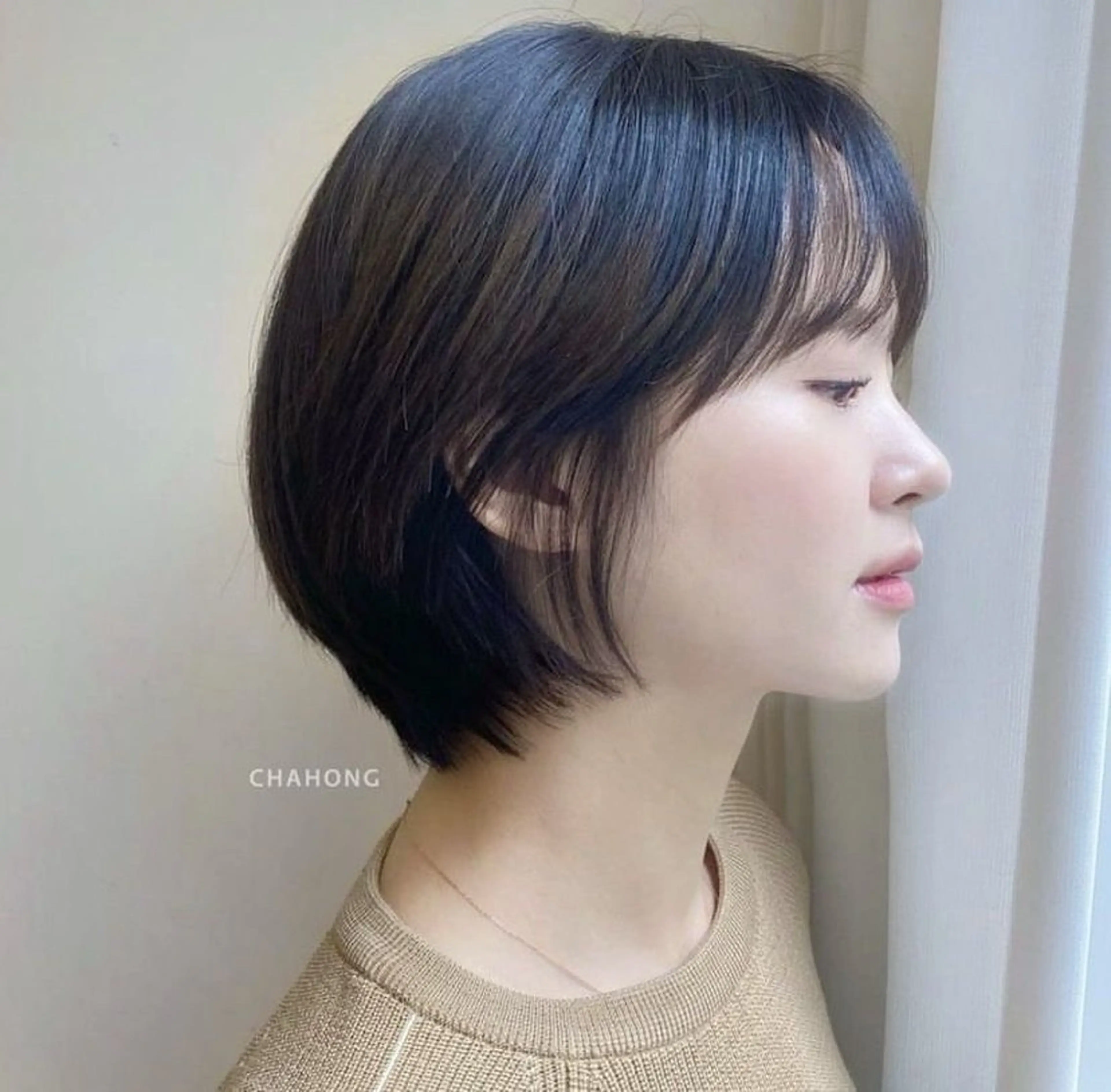 ショート カラー 似合わせカット ショートヘア トリートメント ミディアムヘア Chifumiのヘアスタイル