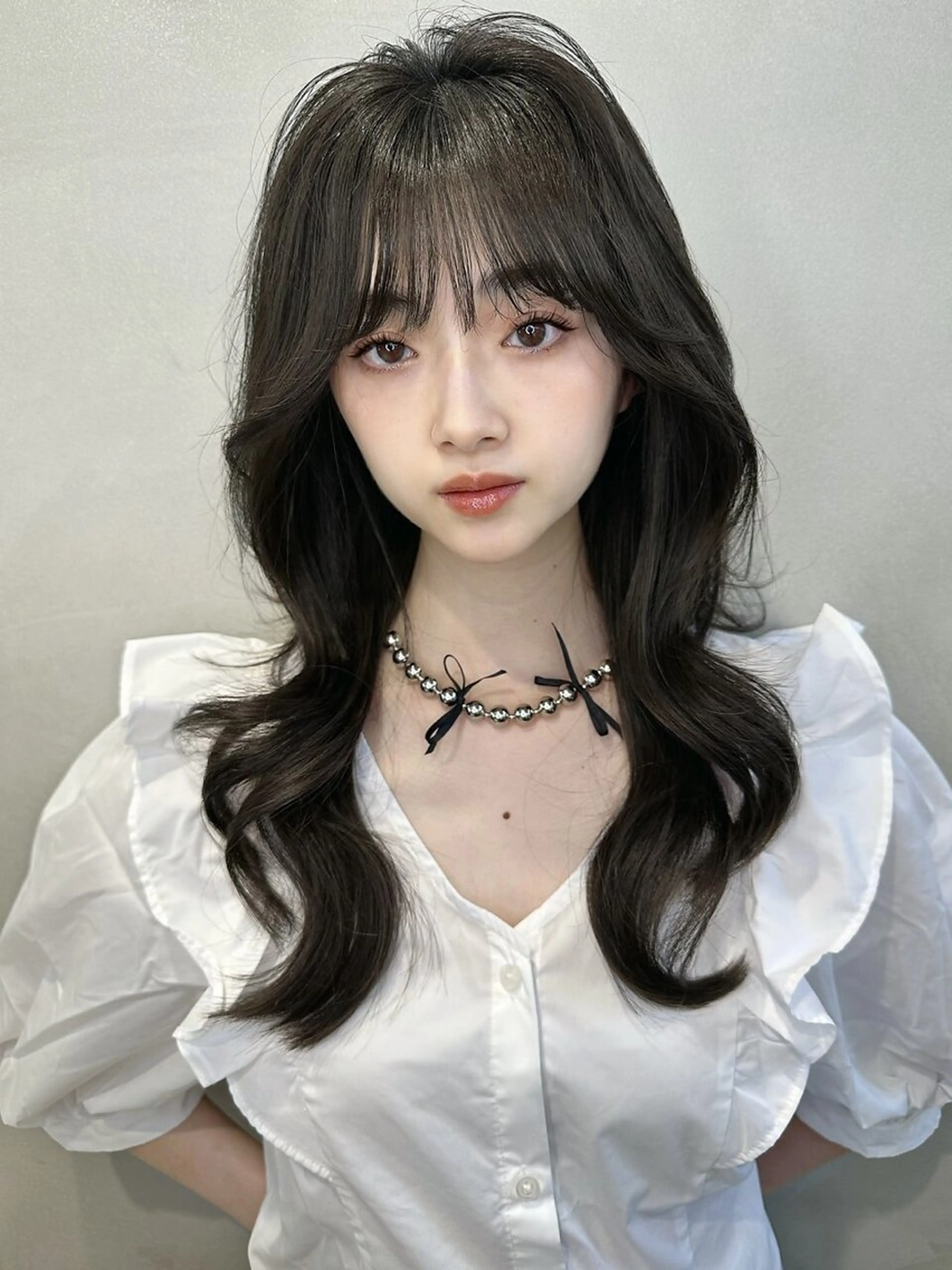 ロング カラー グレージュ カット ヘアカラー トリートメント 美髪矯正🫧/ 吉田こうすけのヘアスタイル