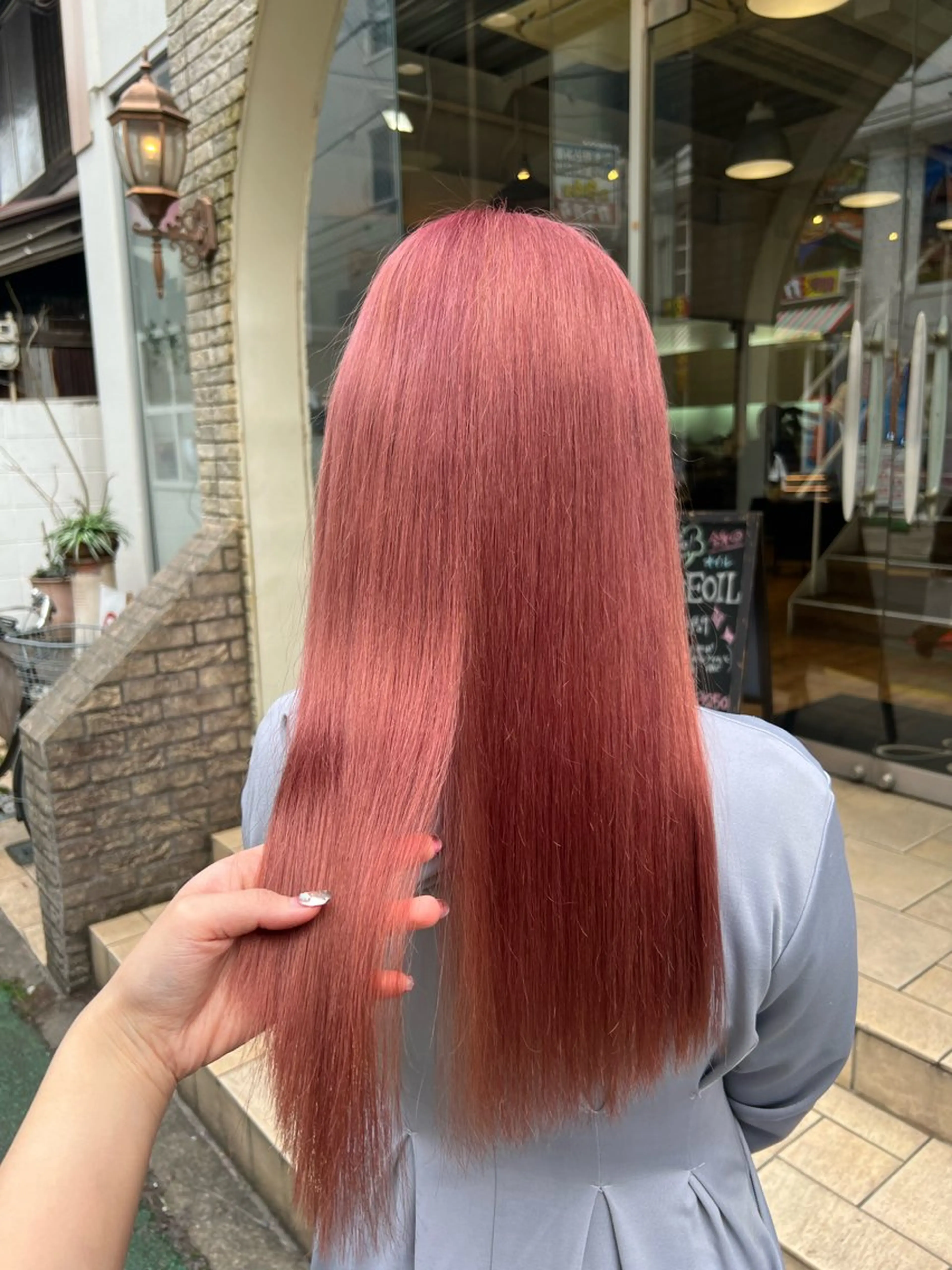 カラー ピンクカラー ヘアカラー トリートメント インナーカラー♡ Nanakoのヘアスタイル