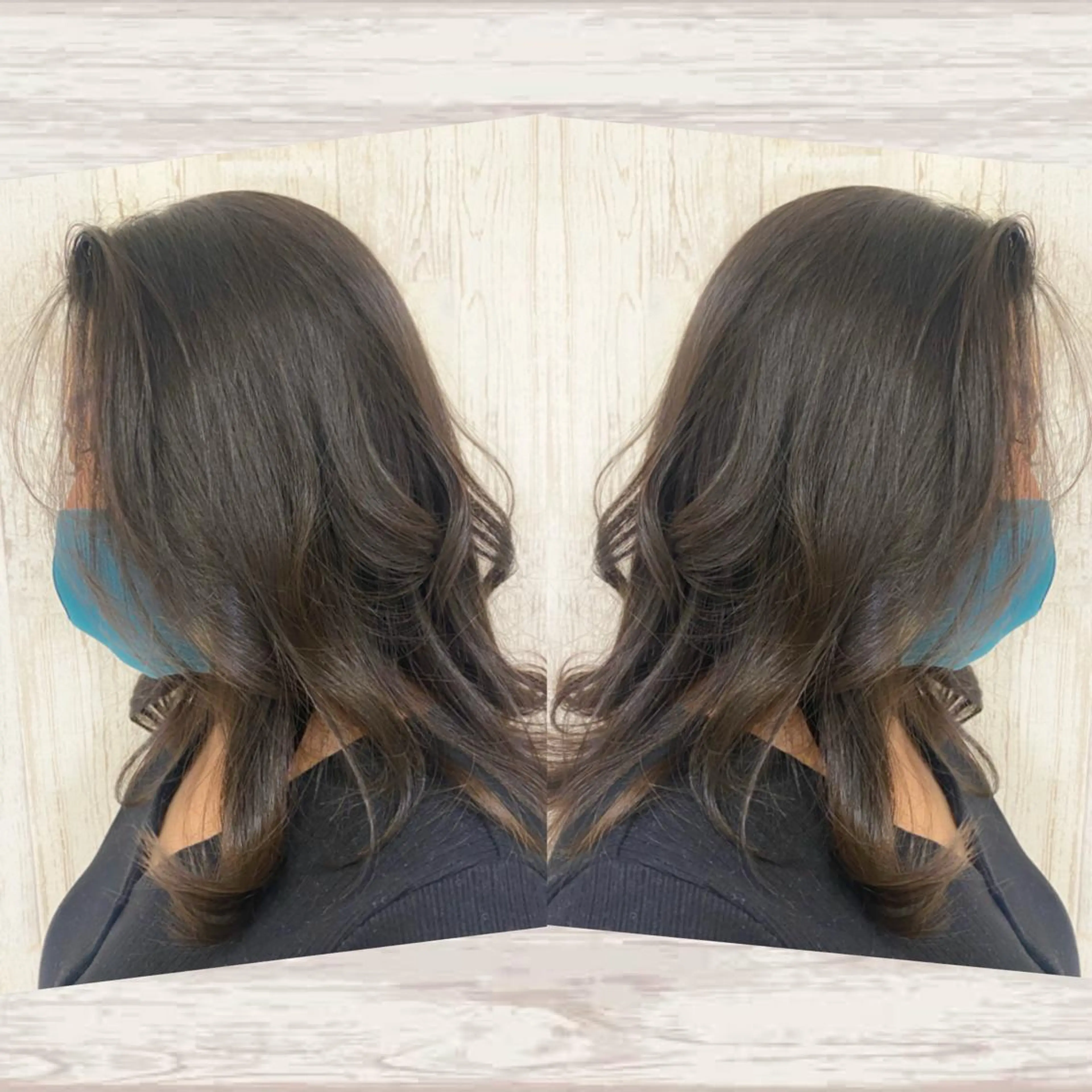 セミロング カラー 透明感カラー 🌼NAMI 🌼のヘアスタイル