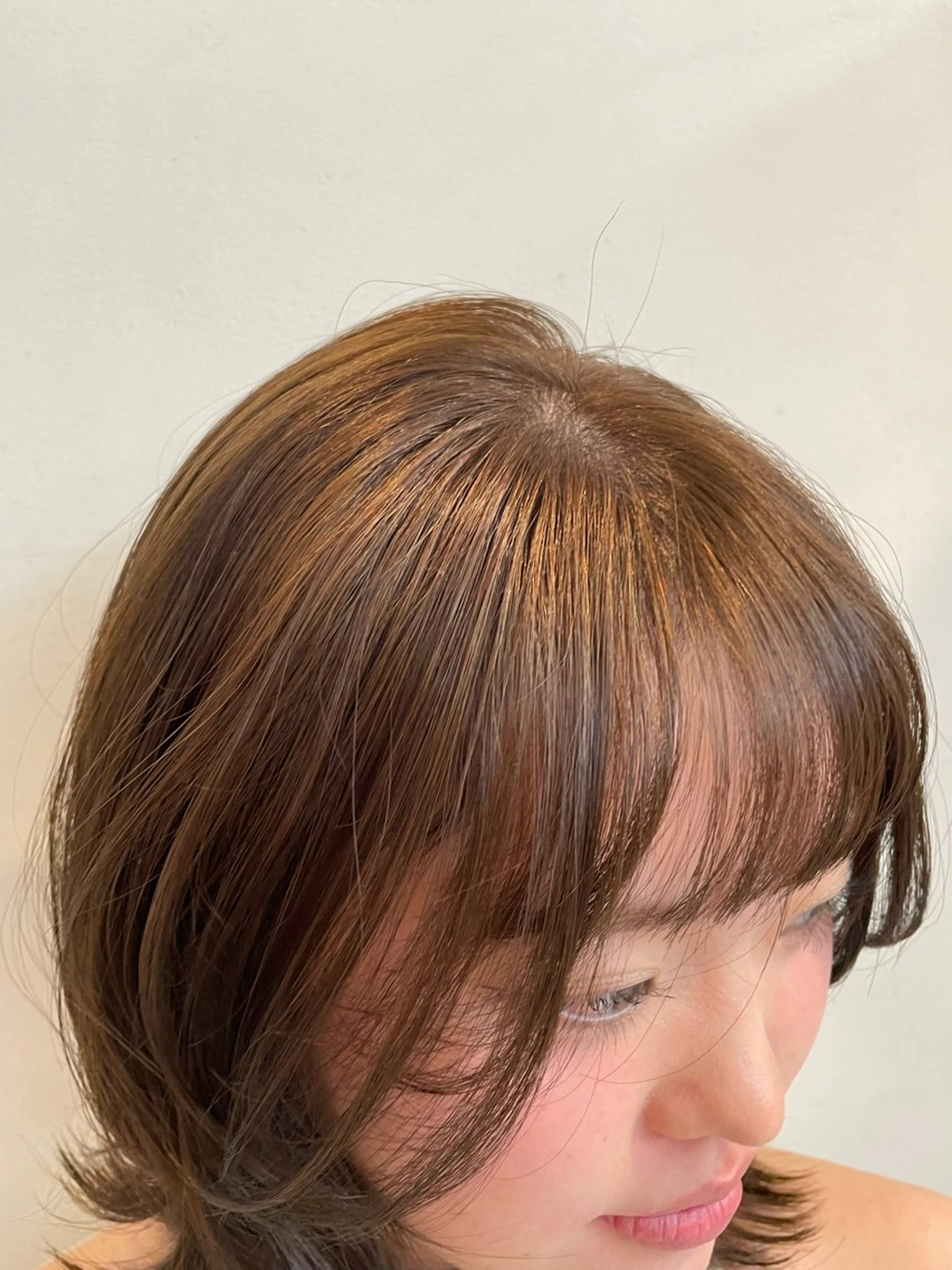 ミディアム カラー 艶髪カラー/view ひなのヘアスタイル