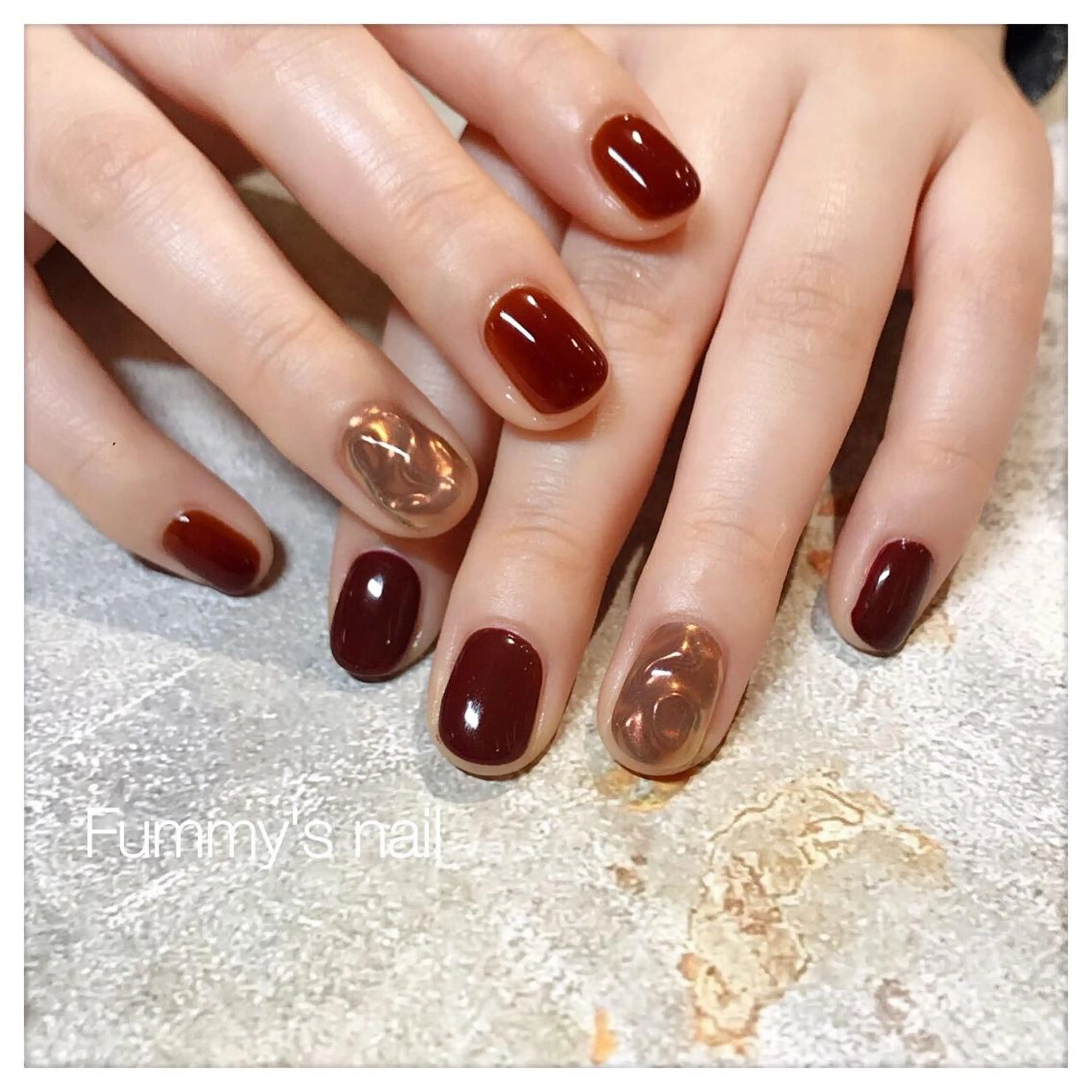 ショート カラー ネイル fumi nail所属・✴︎fumi nail✴︎のネイルデザイン