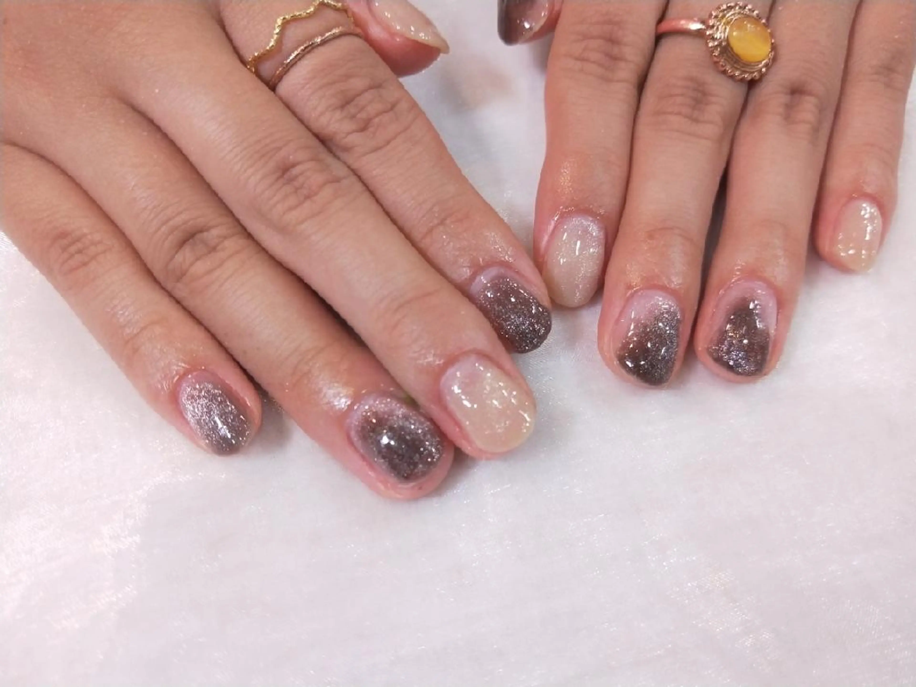 ネイル ハンドネイル ハンドケア R'well所属・はばすみれ🎀ﾈｲﾙ 光ﾌｪｲｼｬﾙ ﾍｱのネイルデザイン