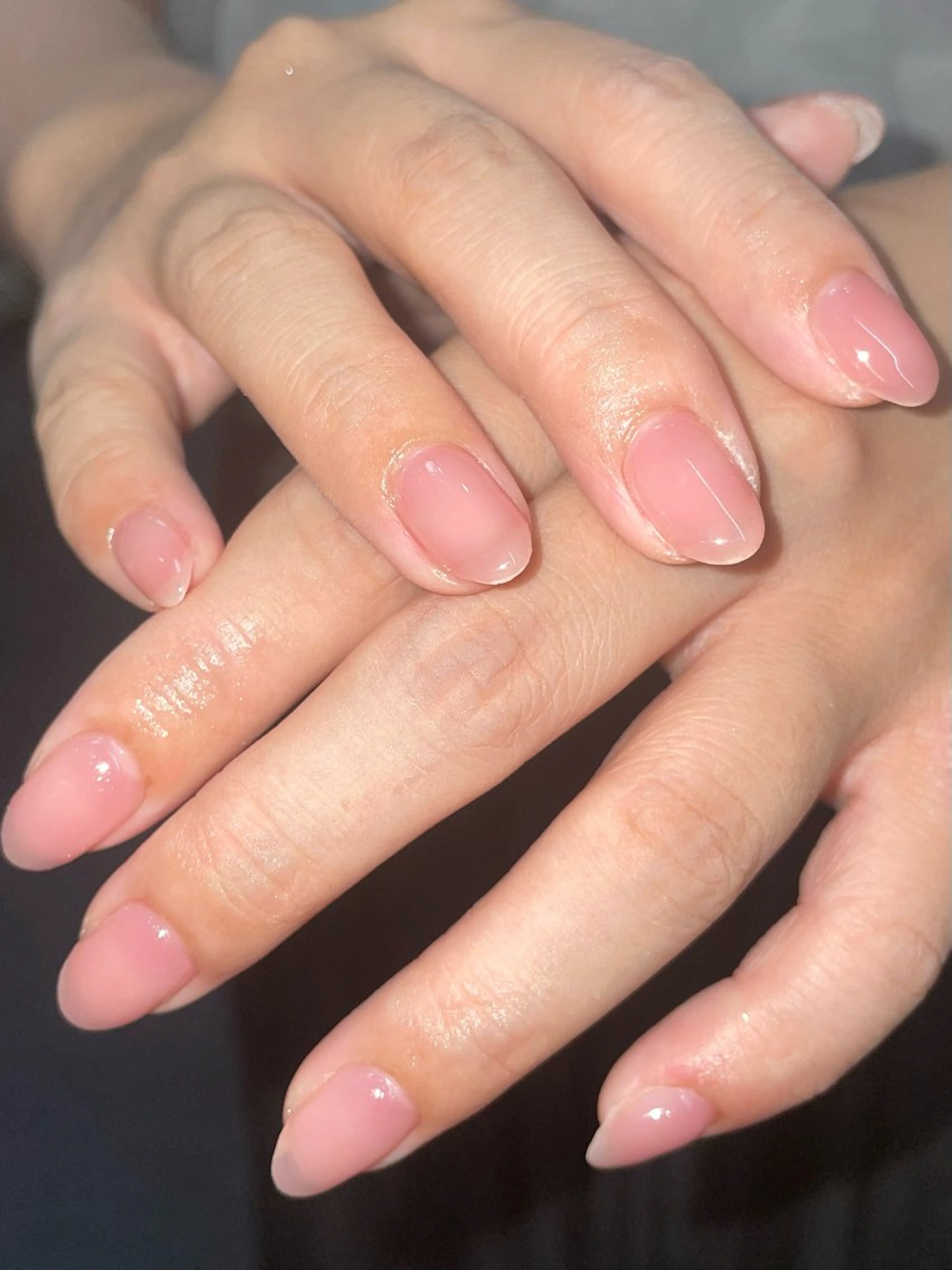 ネイル オフィスネイル ワンカラーネイル ピンク シンプルネイル ハンドネイル ハンドケア 🎀NAIL🎀 AI🪄︎︎◝✩のネイルデザイン