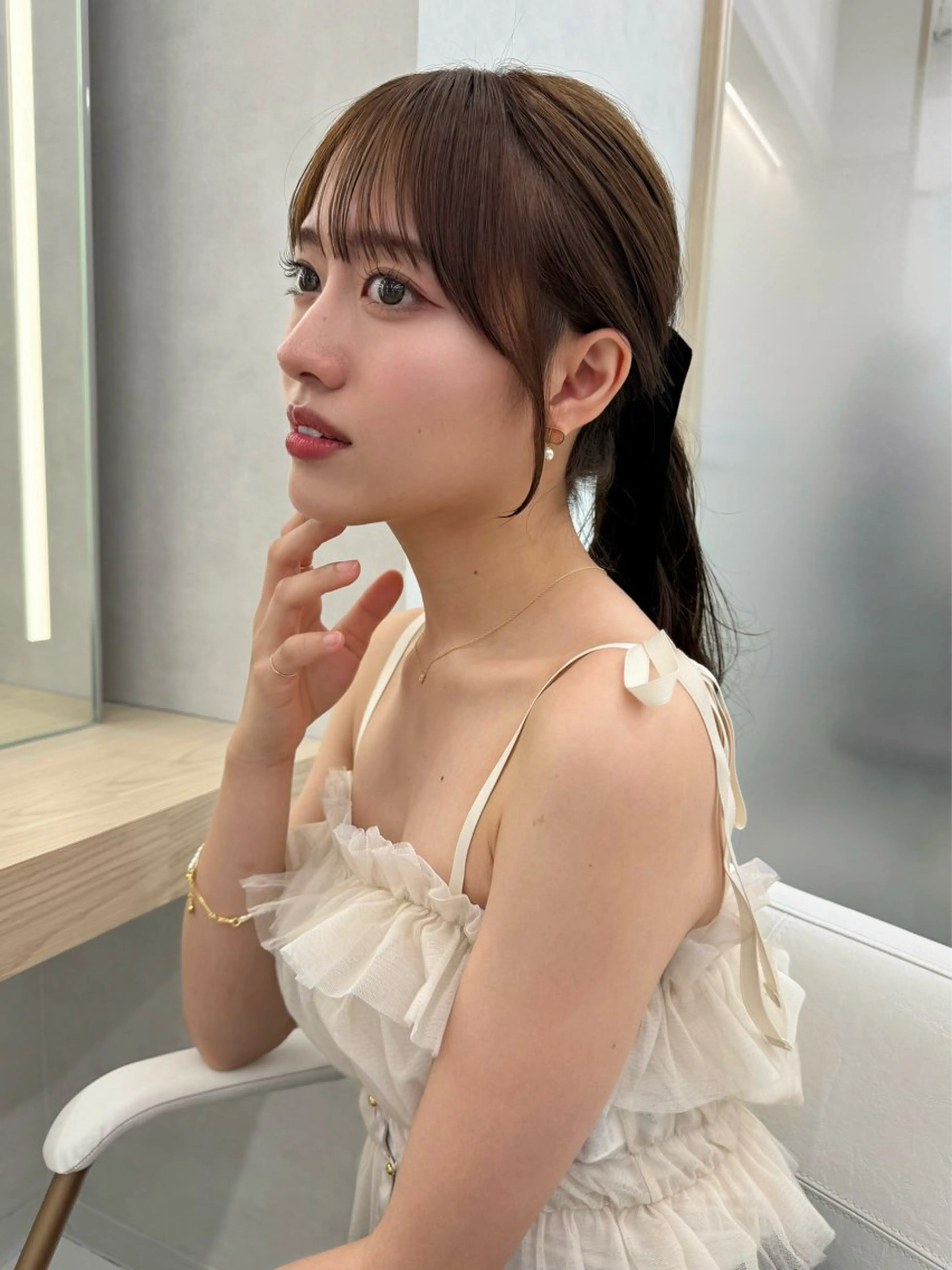 ロング 顔周り🇰🇷韓国 レイヤー/いづみ💞のヘアスタイル