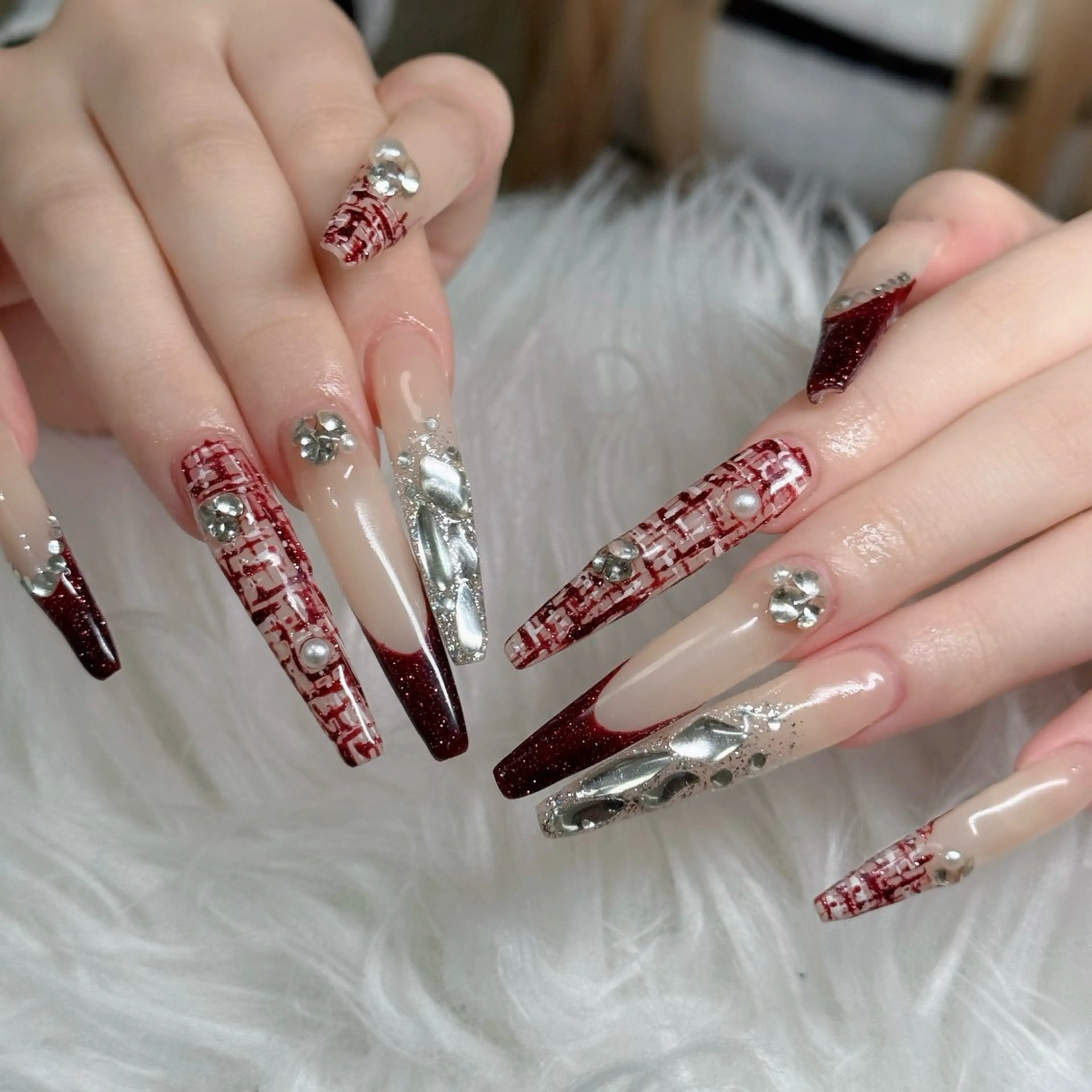 ネイル べっ甲ネイル チークネイル フラッシュネイル フラワーネイル フットネイル ハンドネイル Hani Nail Salonのネイルデザイン