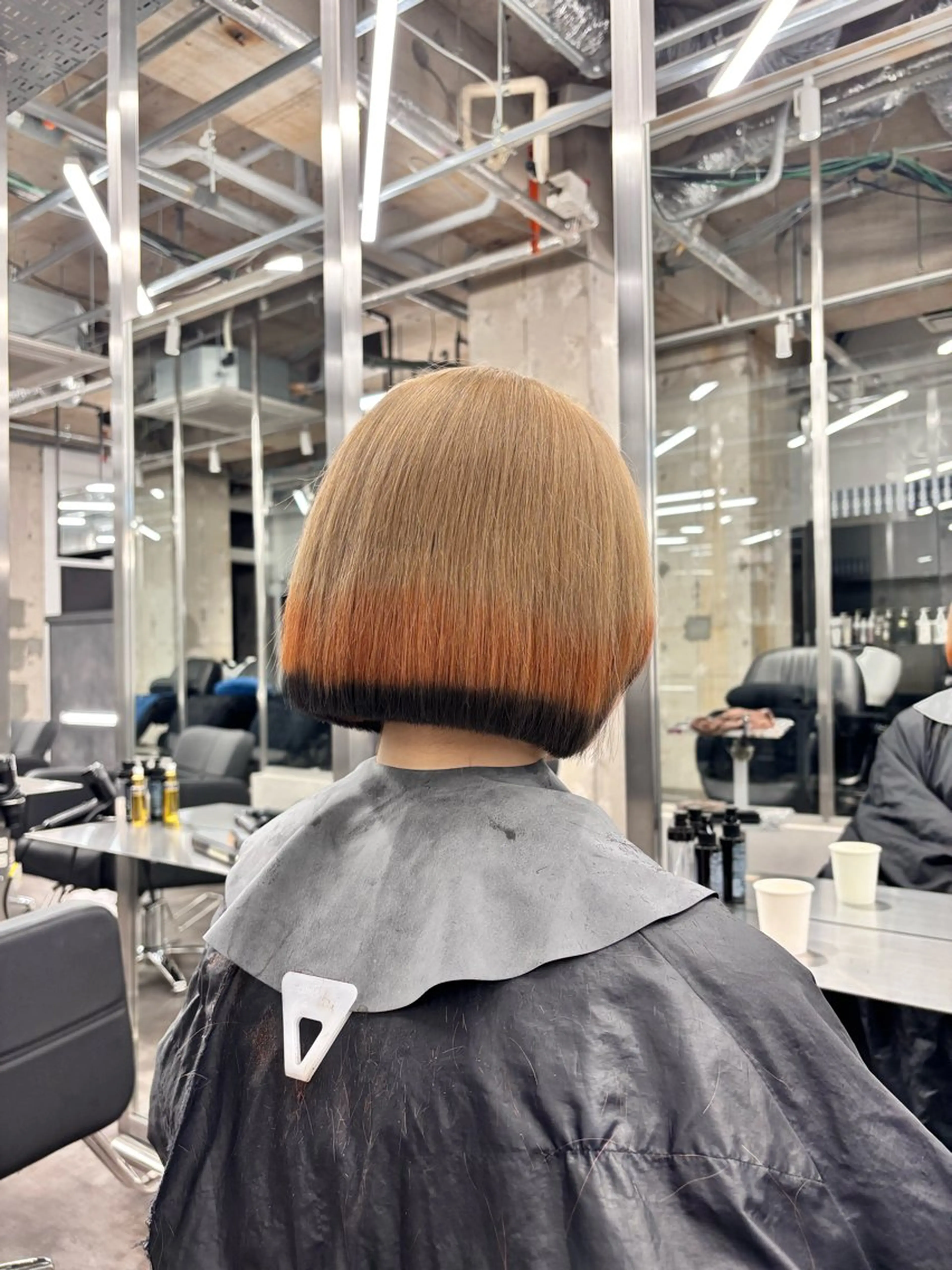 ショート カラー デザインカラー ボブ ヘアカラー GARTE所属・ゲンキ/ボブ /無料カットモデルのヘアスタイル