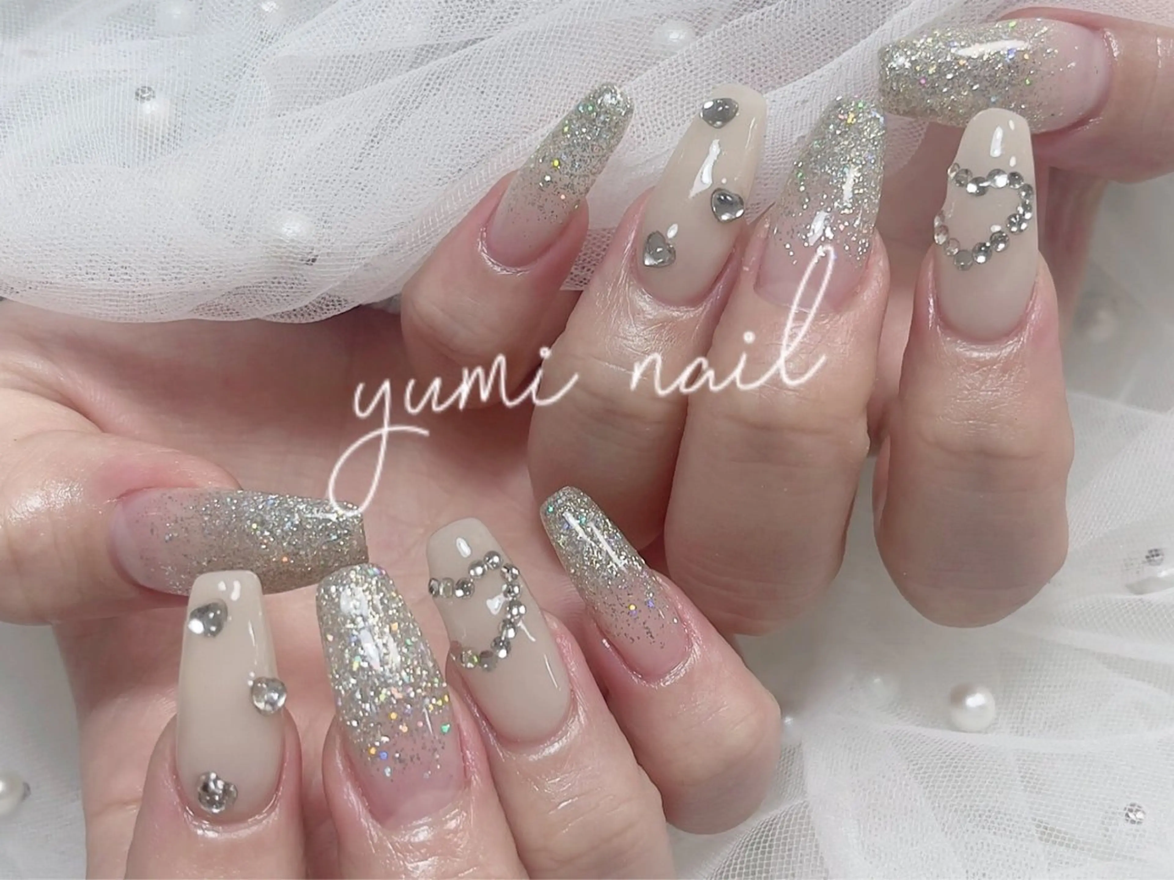 ネイル ハンドネイル 𝐲𝐮𝐦𝐢🎀 長さ出しデザイン専門のネイルデザイン