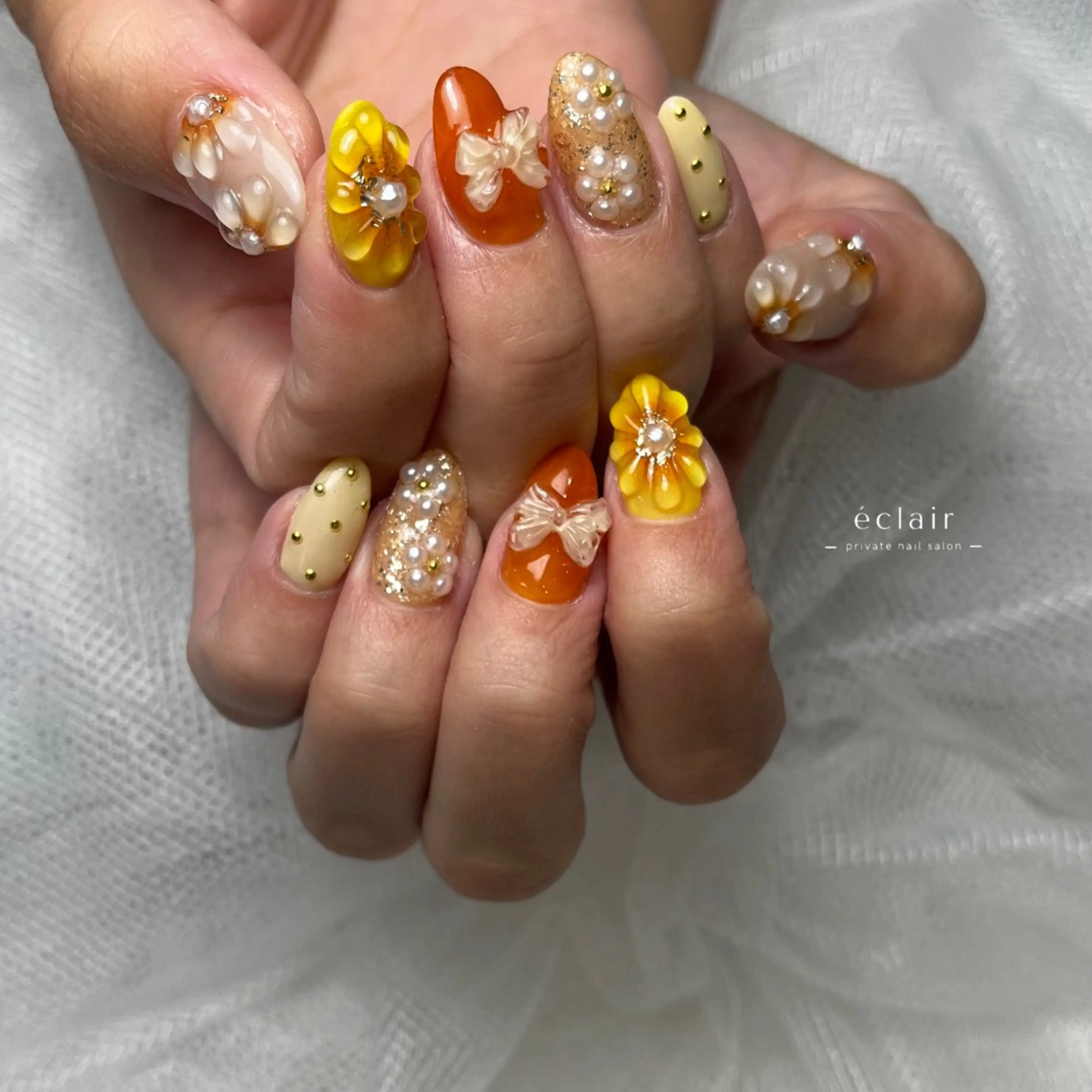 ネイル ハンドネイル - Éclair - hitomiのネイルデザイン