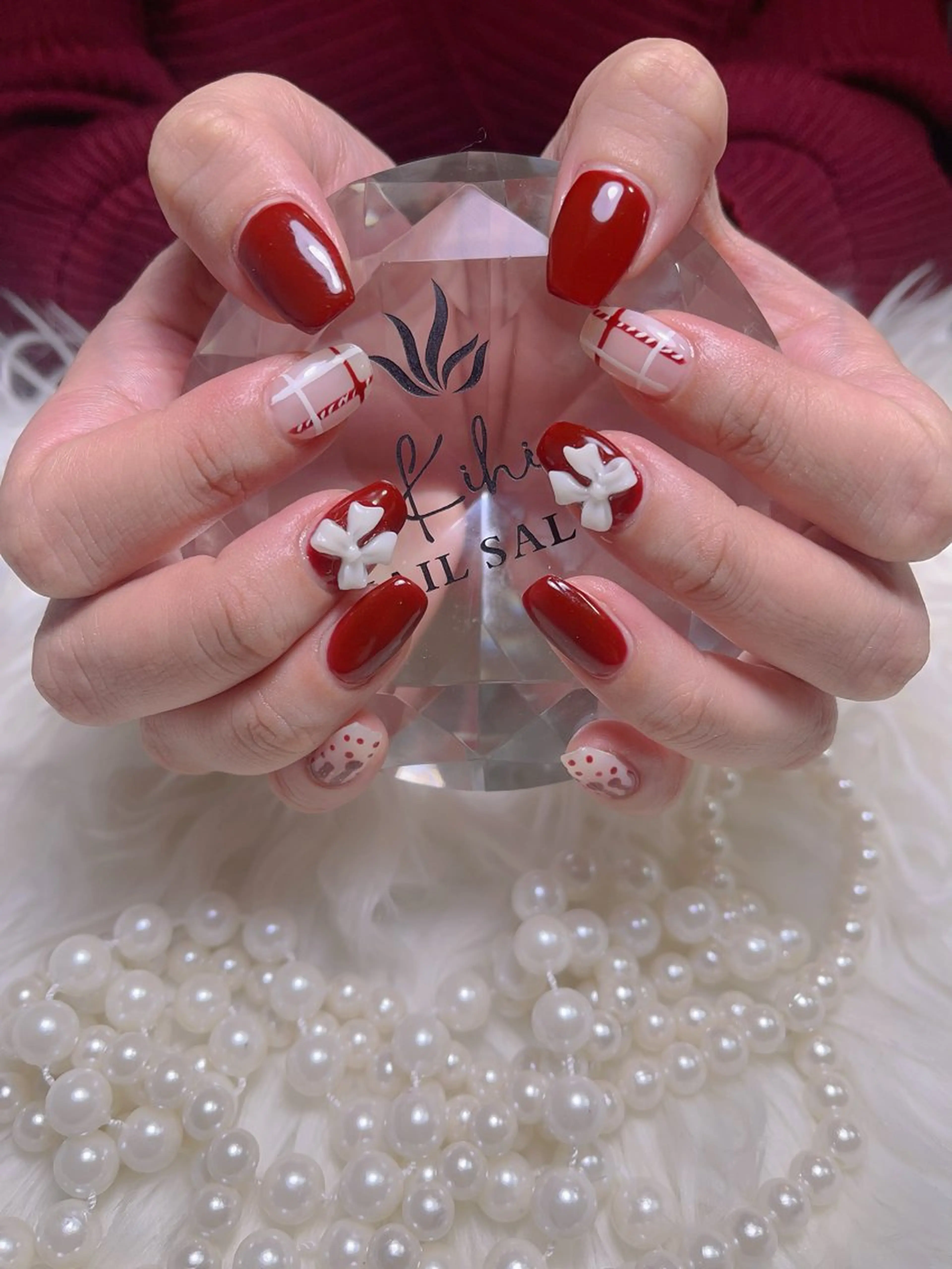 ネイル ハンドネイル ハンドケア さくら💮💮 【オフ無料】のネイルデザイン