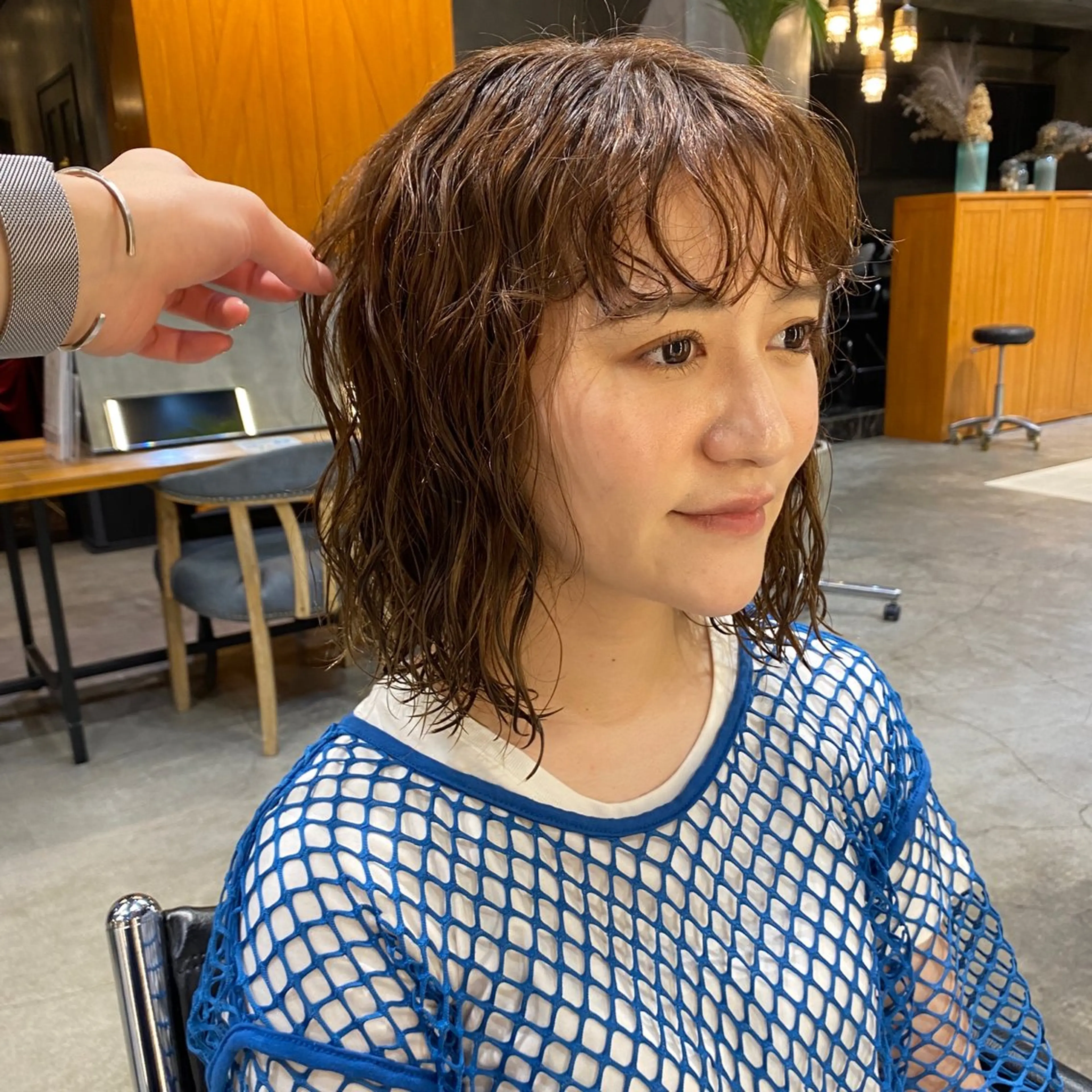 ショート パーマ ボブ カット パーマ トリートメント ニュアンスデザイン/ SHOUTOのヘアスタイル