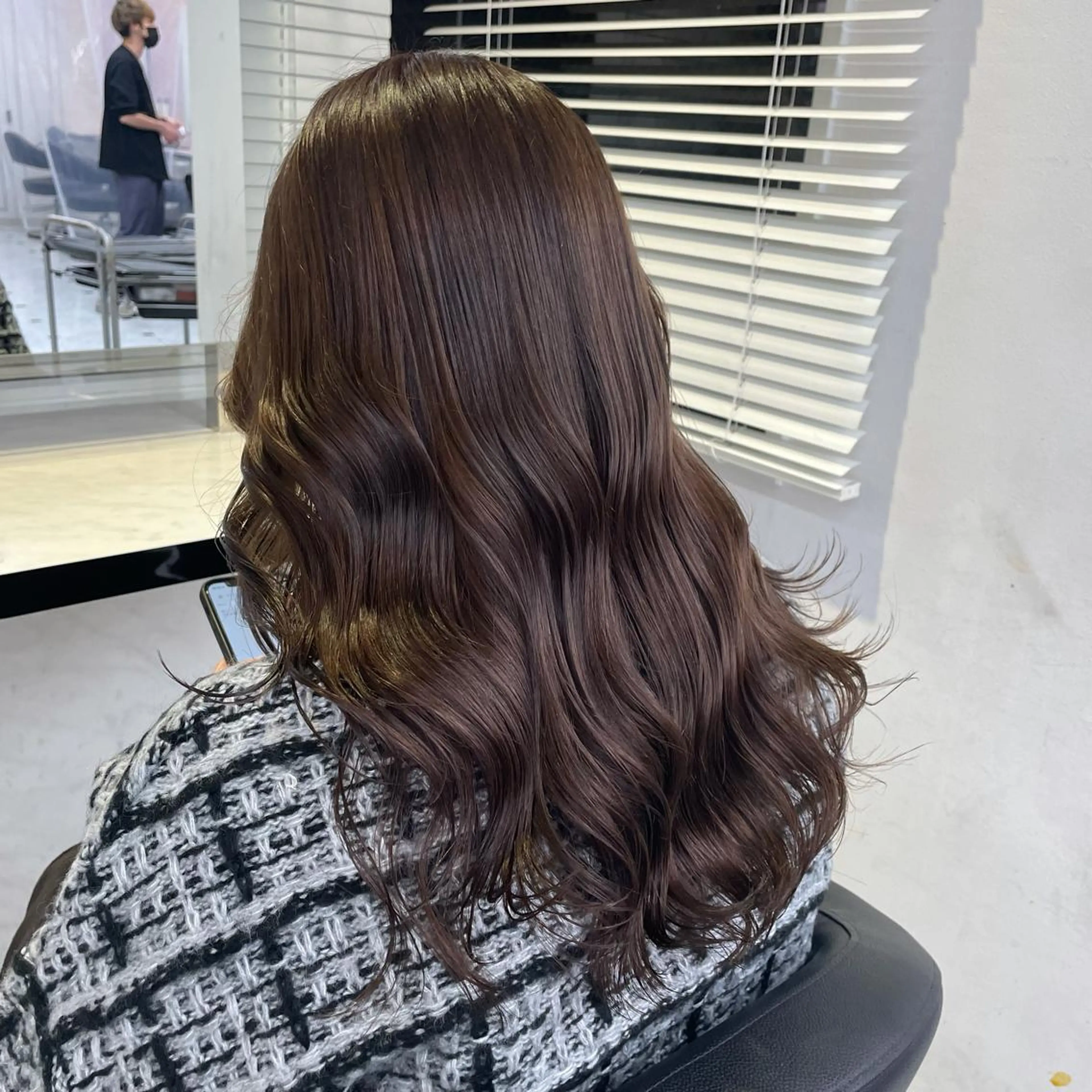 セミロング カラー ヘアアレンジ ピンク・ベージュ🩰 カラー🫧とらのヘアスタイル