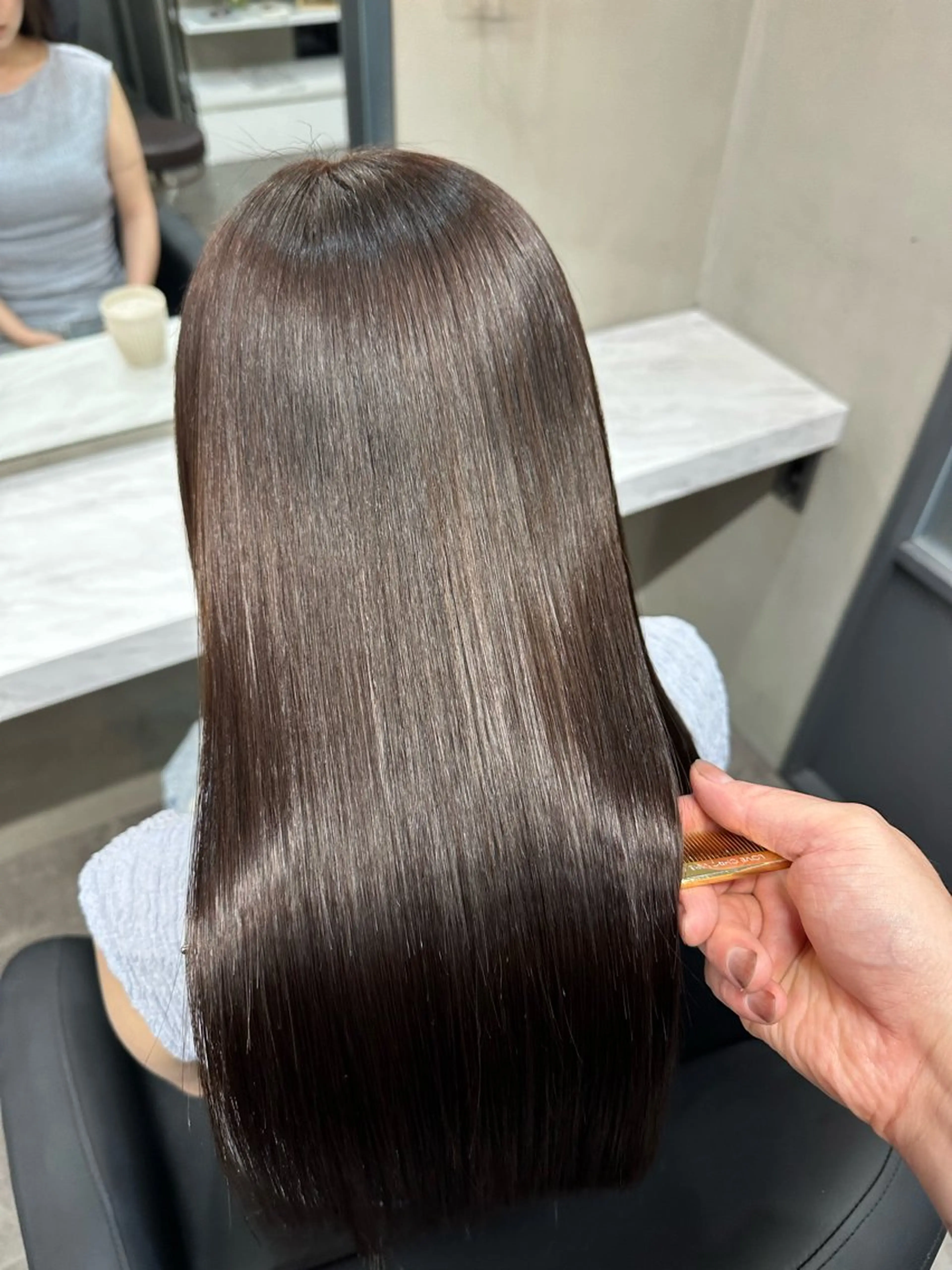 ロング 髪質改善/縮毛矯正/ 田中勇次のヘアスタイル