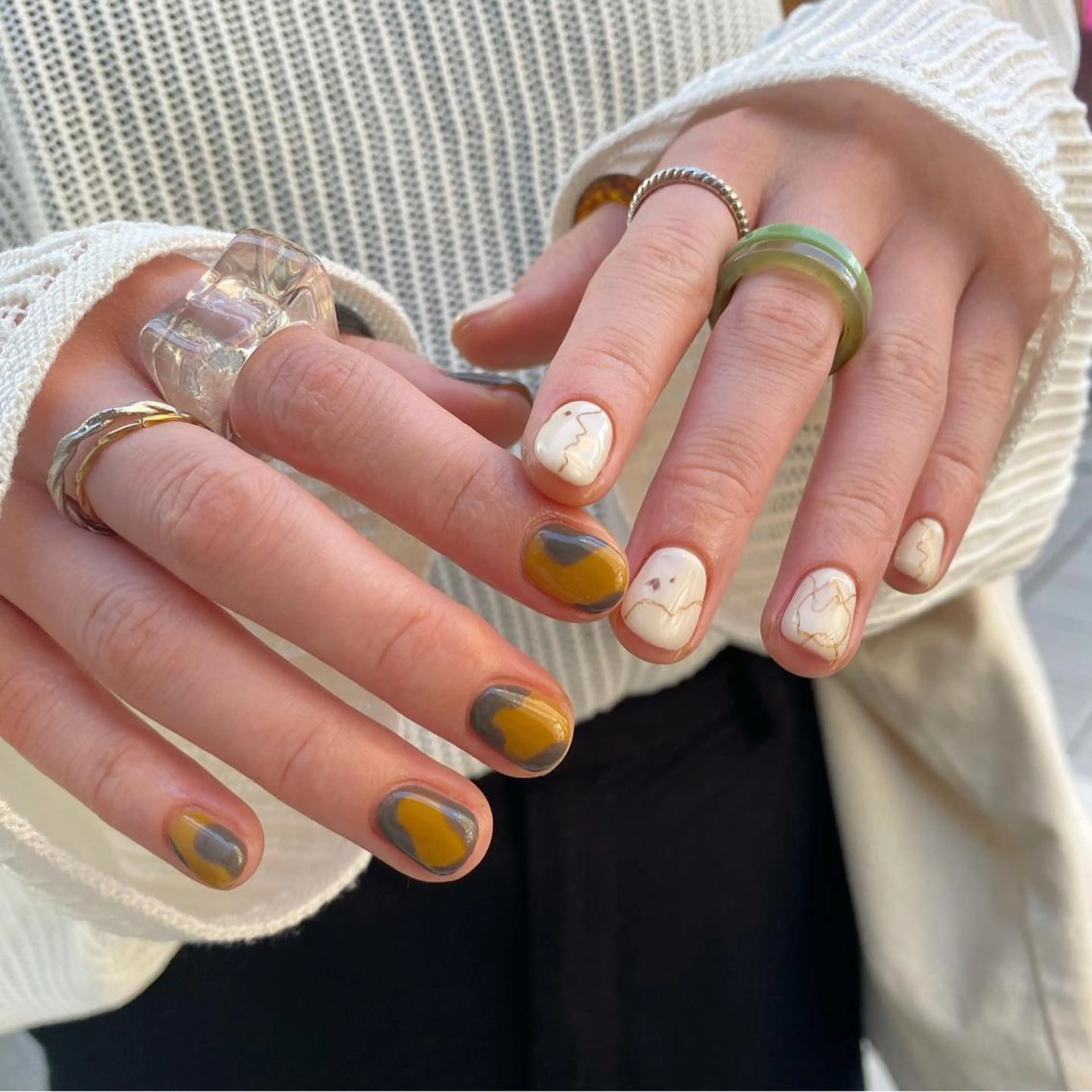 ネイル シンプルネイル ハンドネイル nable.所属・栗林 実莉のネイルデザイン