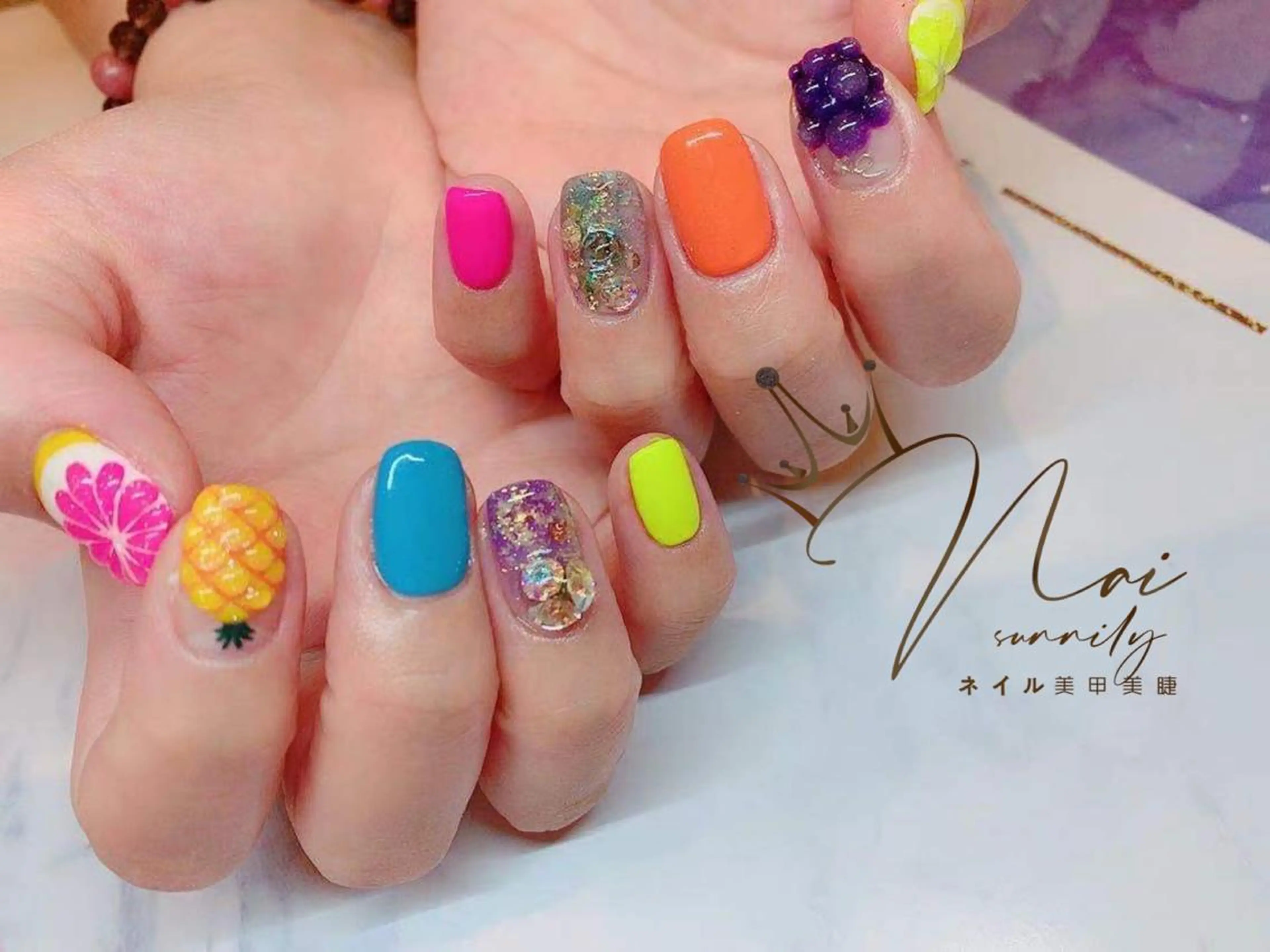 ネイル 長さだし専門店 M2　rikaのネイルデザイン